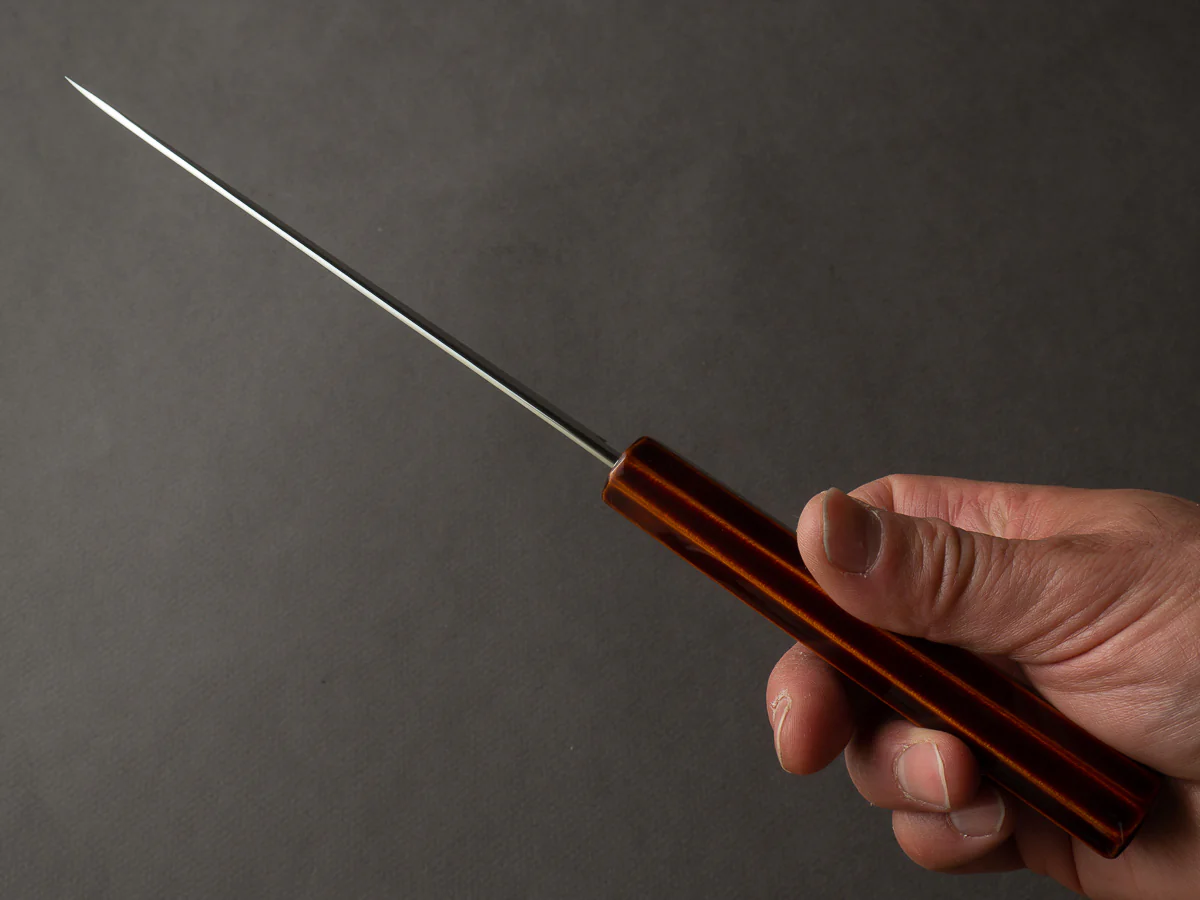 HADO - Kijiro - Ginsan - Damascus - 150mm Petty - Urushi Handle - Image 7