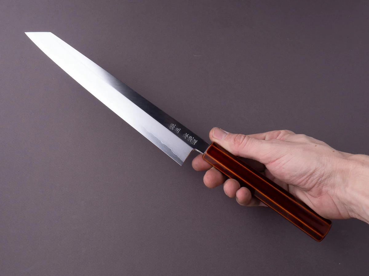 HADO - Kijiro - Ginsan - 240mm Kiritsuke Sujihiki - Urushi Handle - Image 7