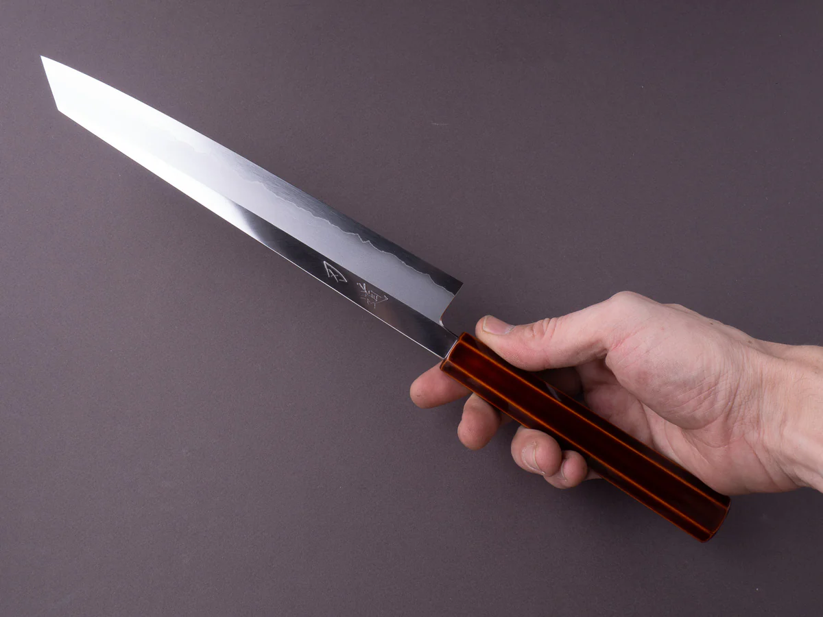 HADO - Kijiro - Ginsan - 240mm Kiritsuke Sujihiki - Urushi Handle - Image 8