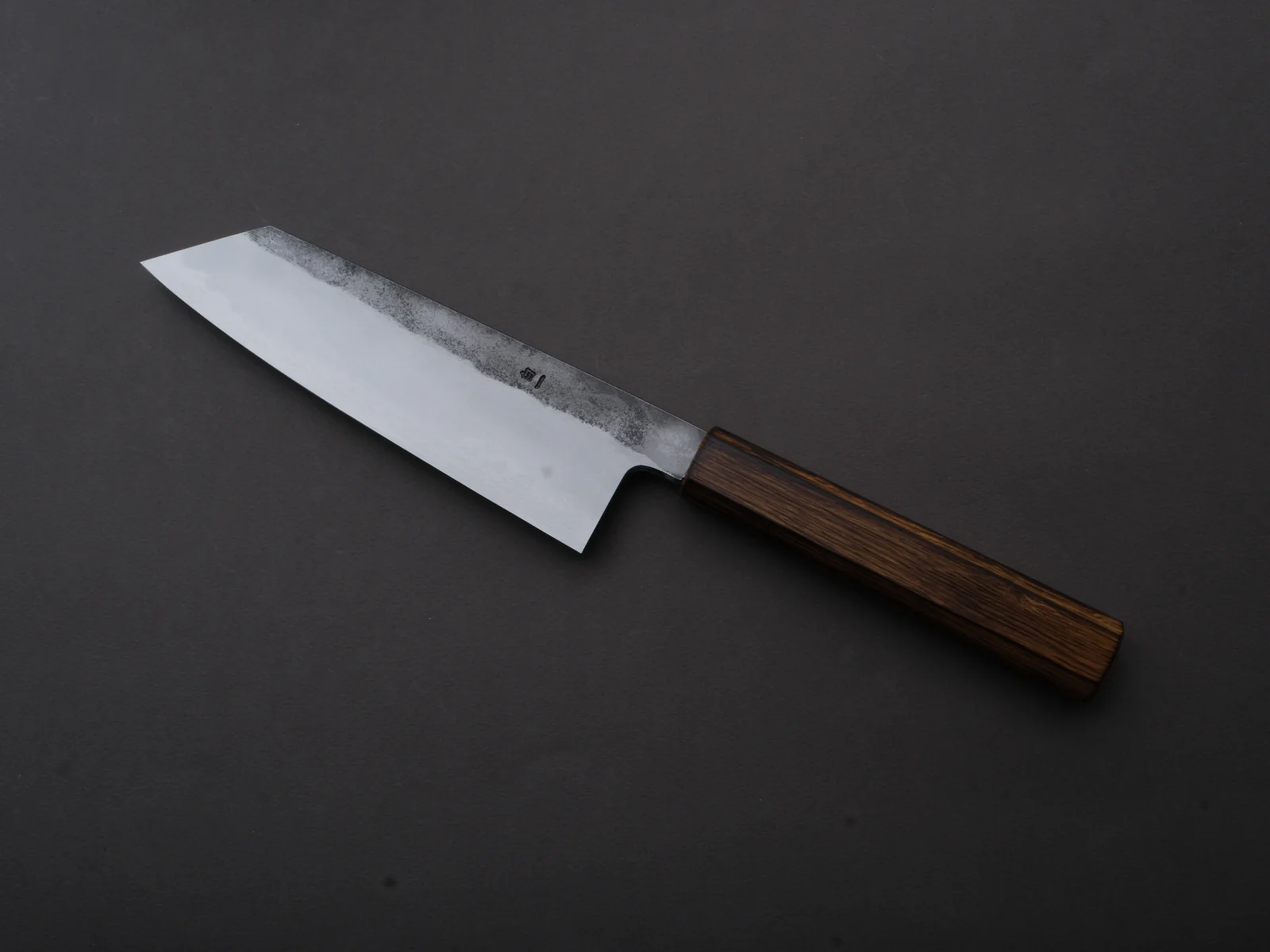 HADO - Kirisame - White #1 Stainless Clad - Nashiji - Bunka - 180mm - Scorched Oak Handle - Image 2