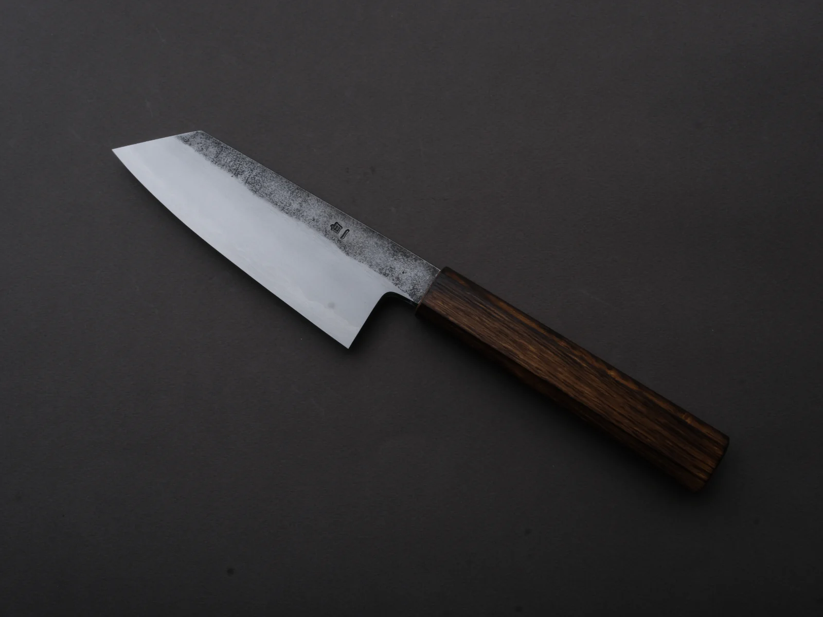 HADO - Kirisame - White #1 Stainless Clad - Nashiji - Ko Bunka - 135mm - Scorched Oak Handle - Image 2