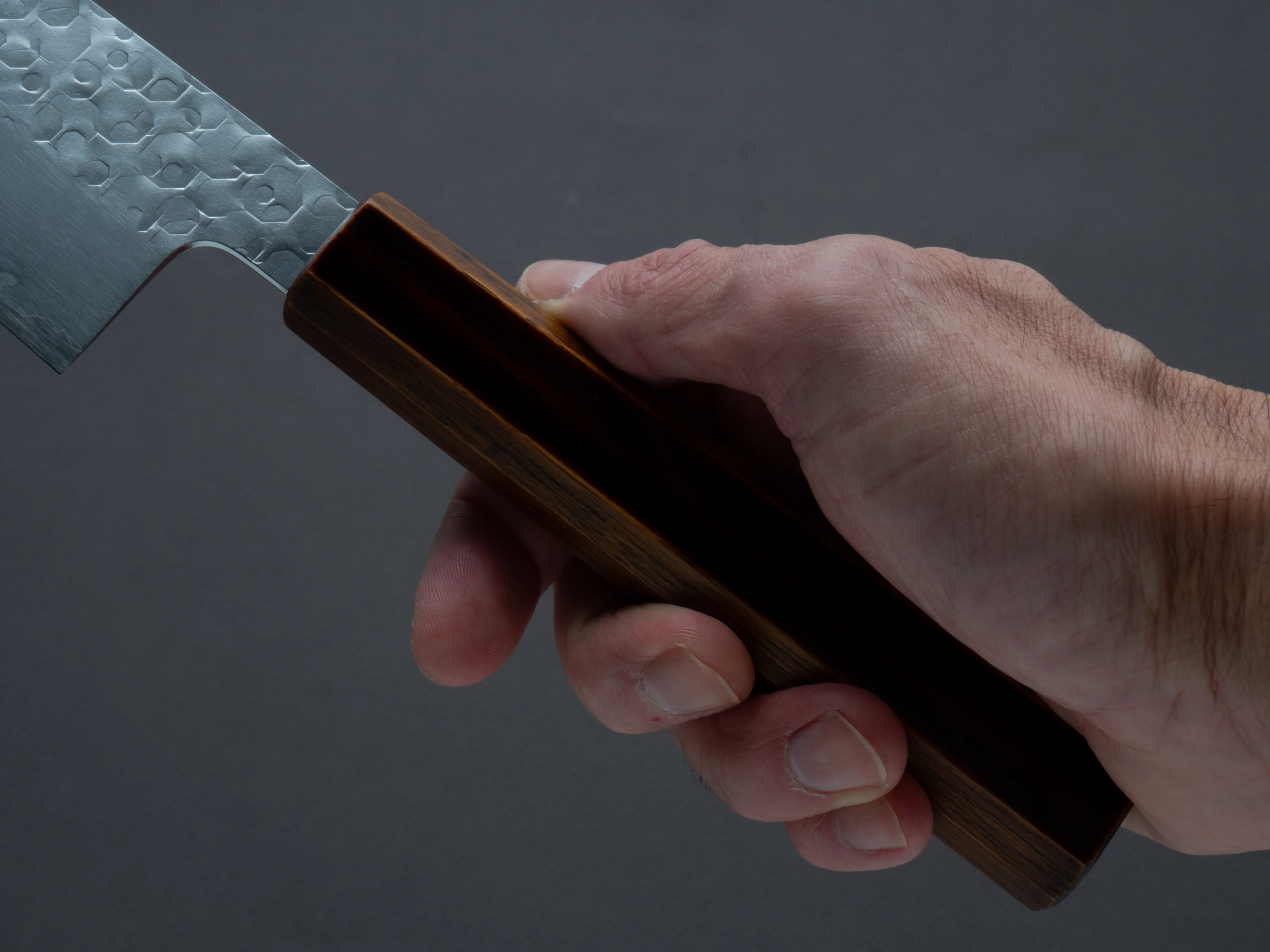 HADO - Shiosai - SG2 - Tsuchime - Kiritsuke Gyuto - 210mm - Urushi Oak Handle - Image 5