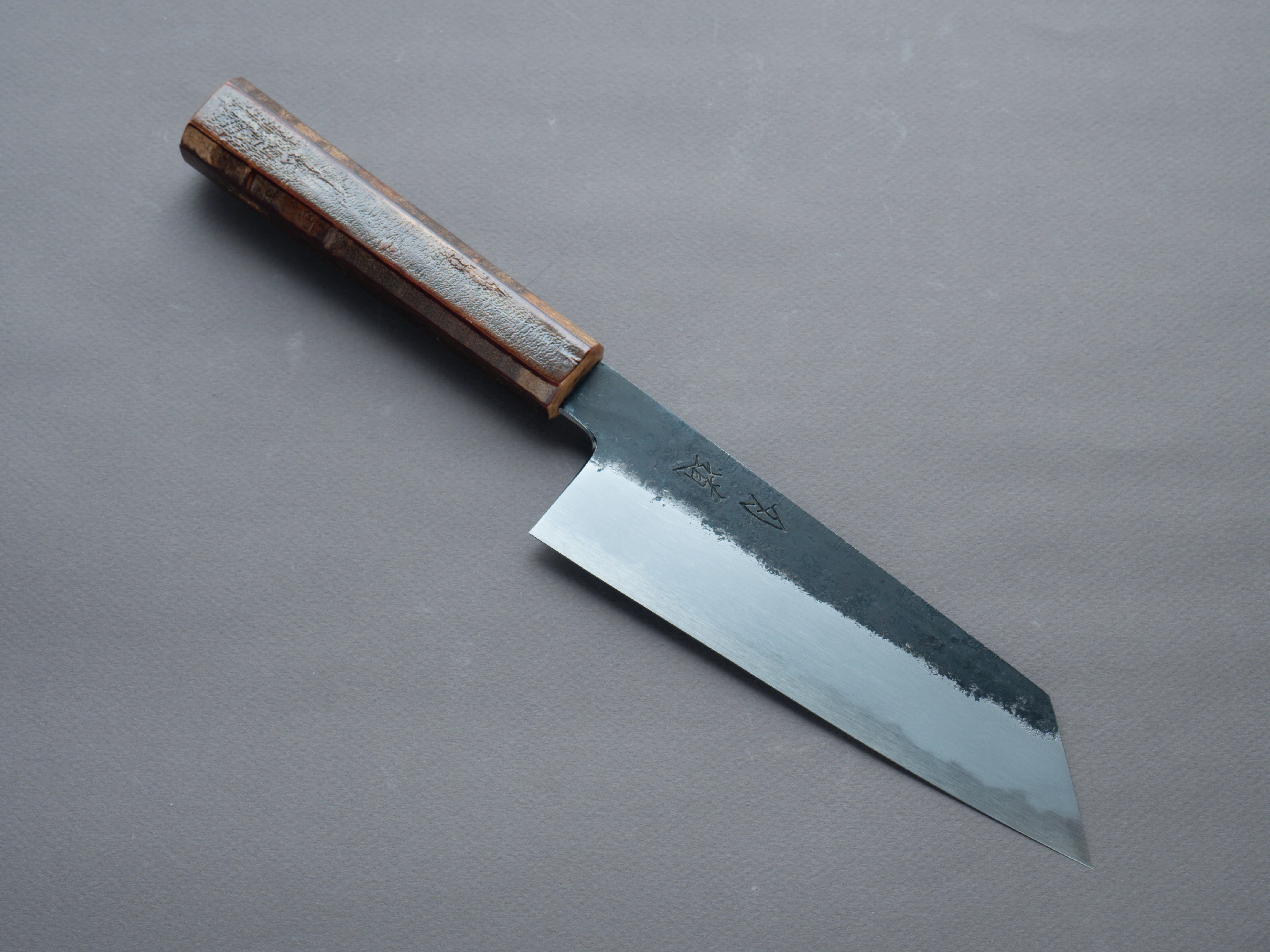 HADO - Sumi - White #2 - Kurouchi - 180mm Bunka - Cherry Bark Handle