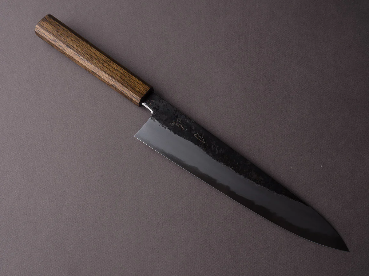 HADO - Sumi - White #2 - Kurouchi - 240mm Gyuto - Urushi Oak Black Handle