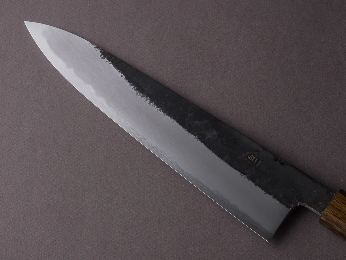 HADO - Sumi - White #2 - Kurouchi - 240mm Gyuto - Urushi Oak Black Handle - Image 3
