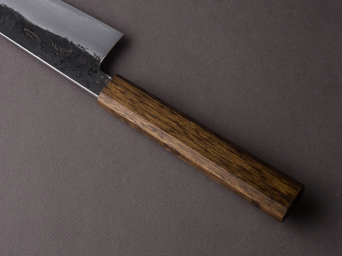HADO - Sumi - White #2 - Kurouchi - 240mm Gyuto - Urushi Oak Black Handle - Image 4