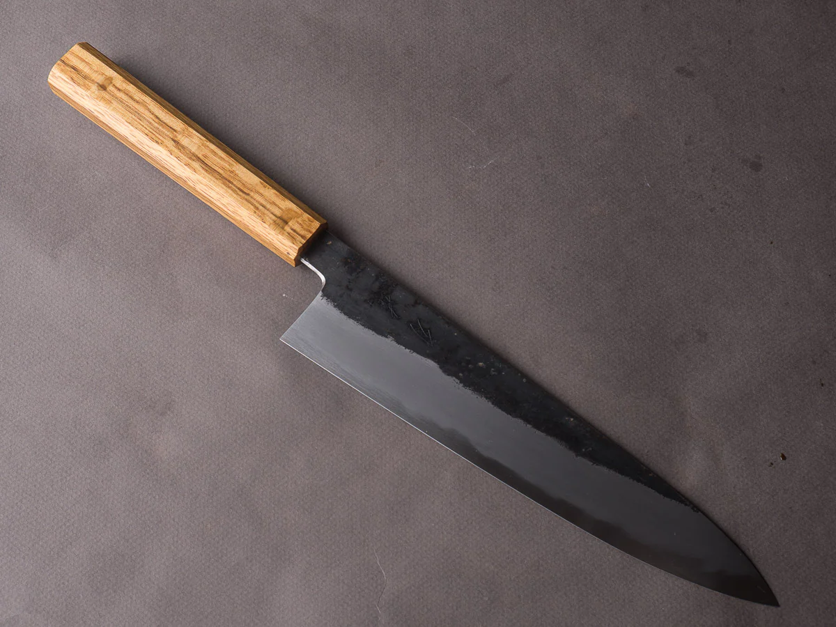 HADO - Sumi - White #2 - Kurouchi - 240mm Gyuto - Oak Handle