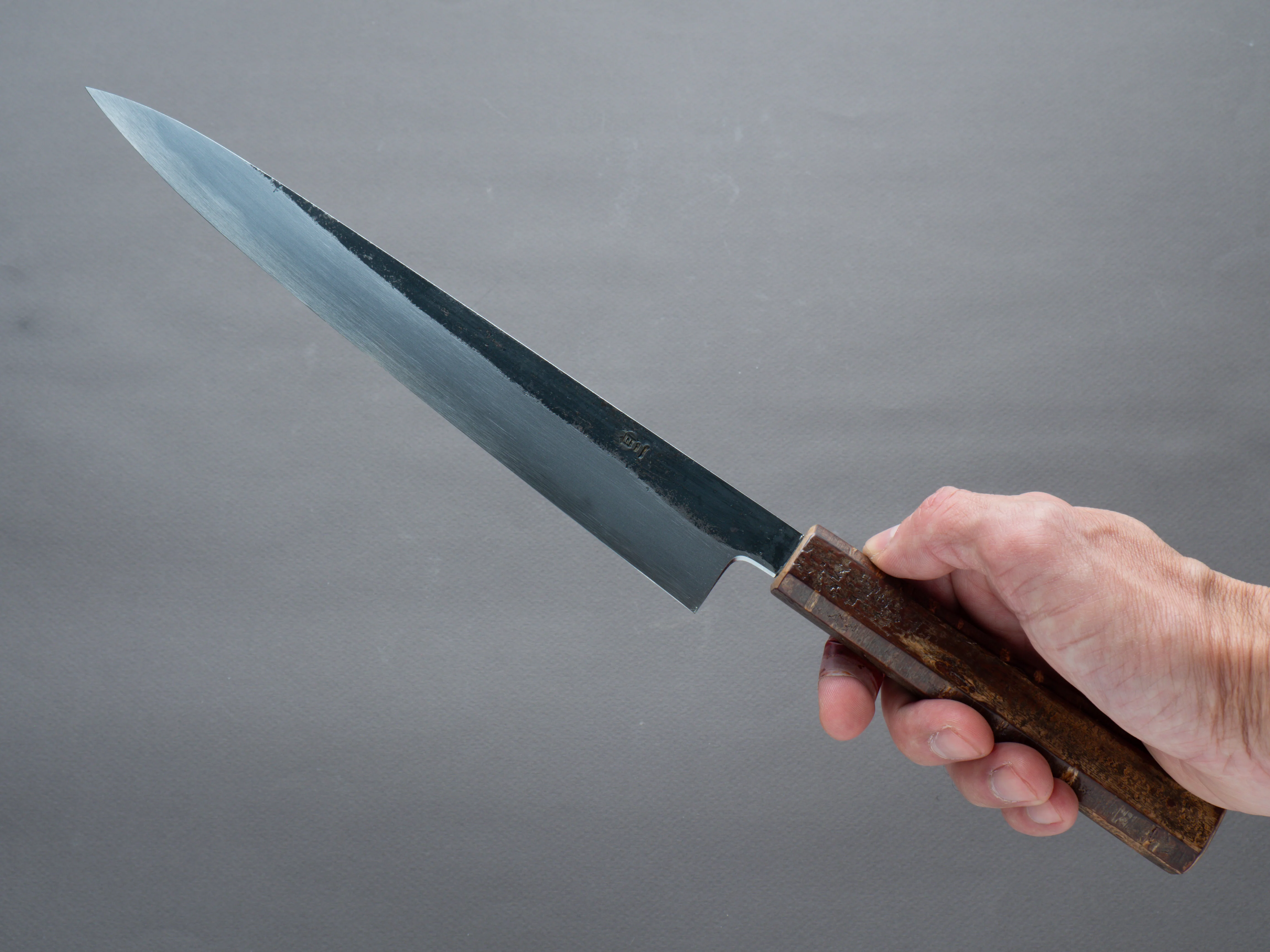 HADO - Sumi - White #2 - Kurouchi - 240mm Sujihiki - Cherry Bark Handle - Image 6