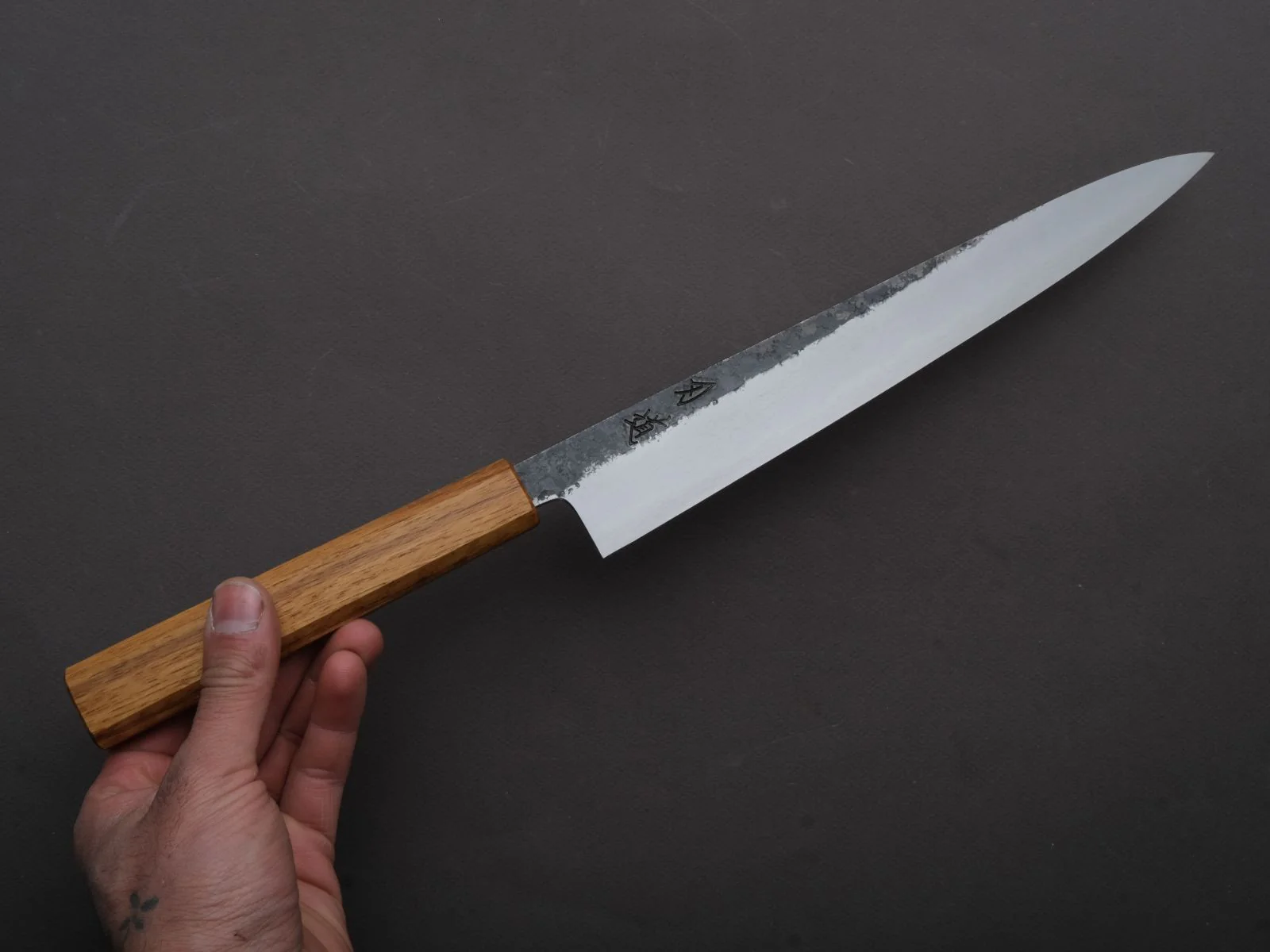 HADO - Sumi - White #2 - Kurouchi - Sujihiki - 270mm - Oak Handle - Image 3
