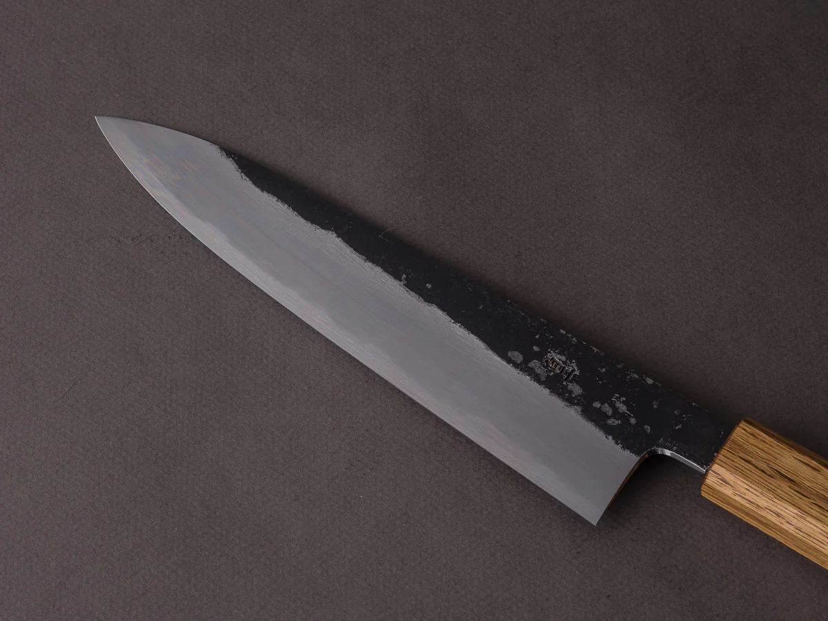 HADO - Sumi - White #2 - Kurouchi - 210mm Gyuto - Oak Handle - Image 10
