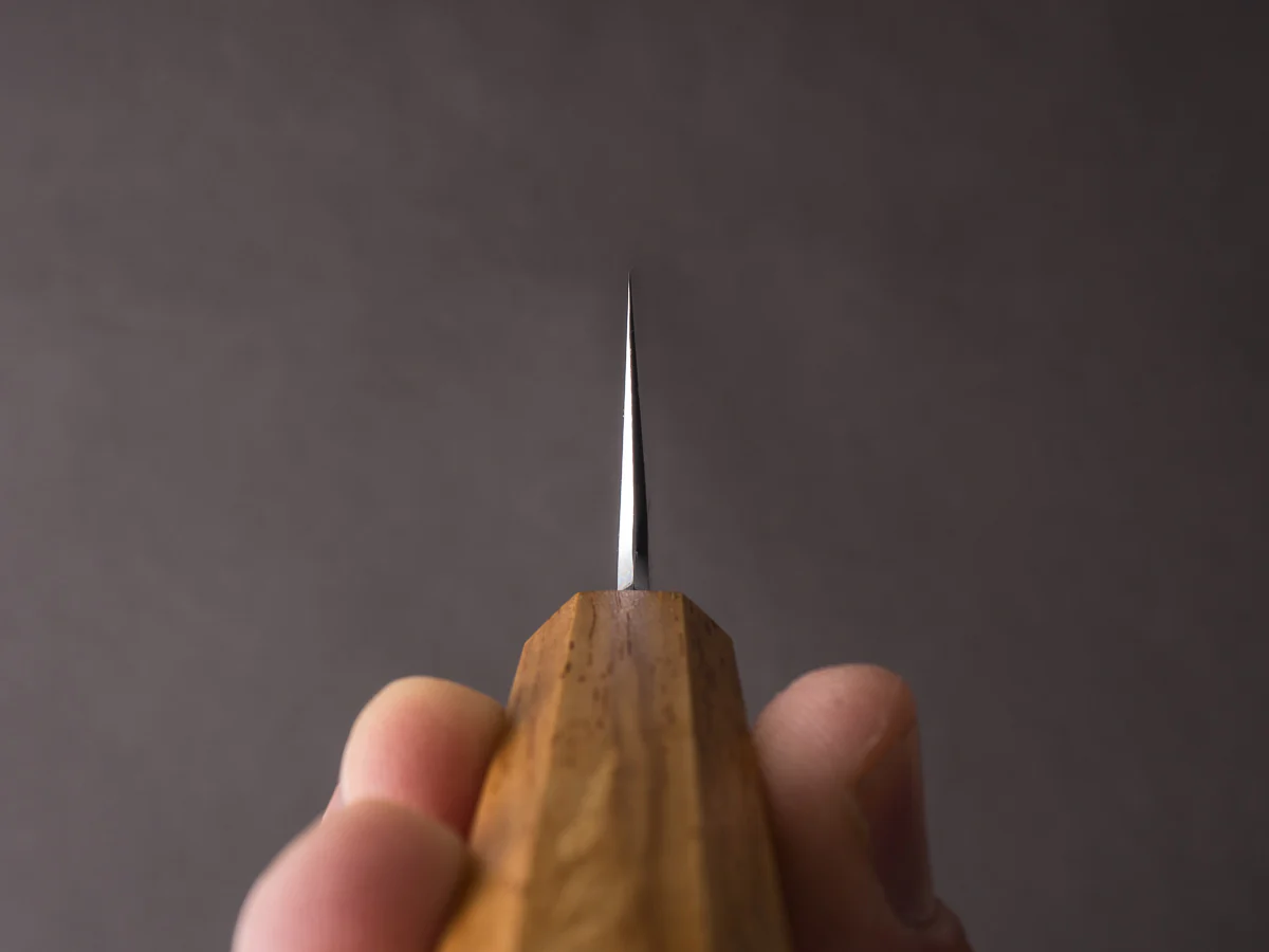 HADO - Sumi - White #2 - Kurouchi - 210mm Gyuto - Oak Handle - Image 6
