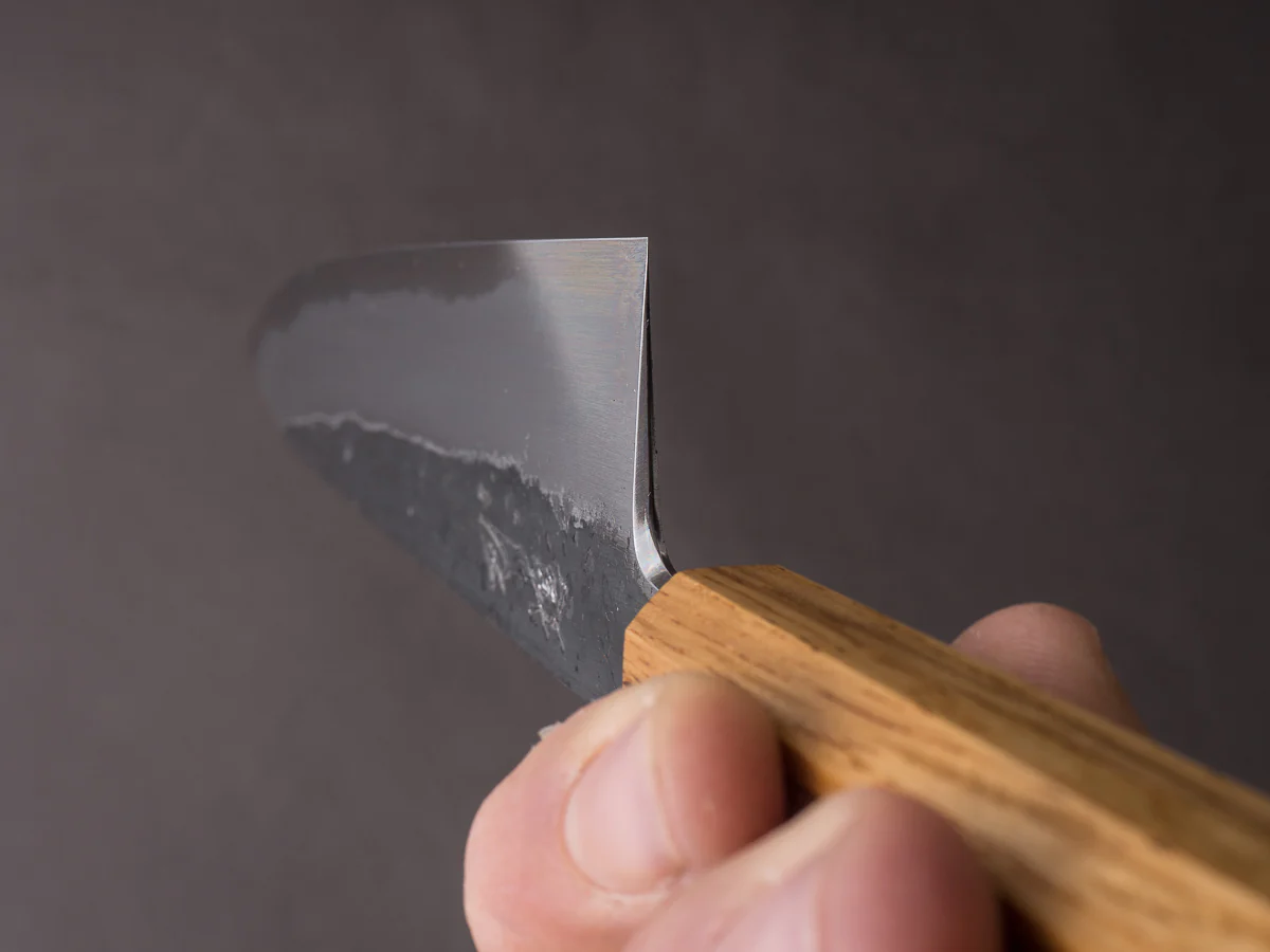HADO - Sumi - White #2 - Kurouchi - 210mm Gyuto - Oak Handle - Image 7
