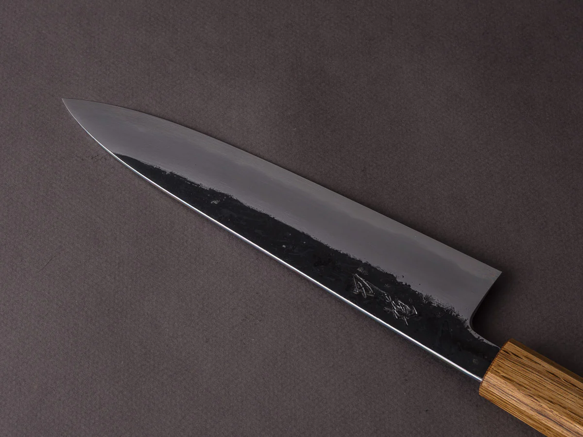 HADO - Sumi - White #2 - Kurouchi - 210mm Gyuto - Oak Handle - Image 9