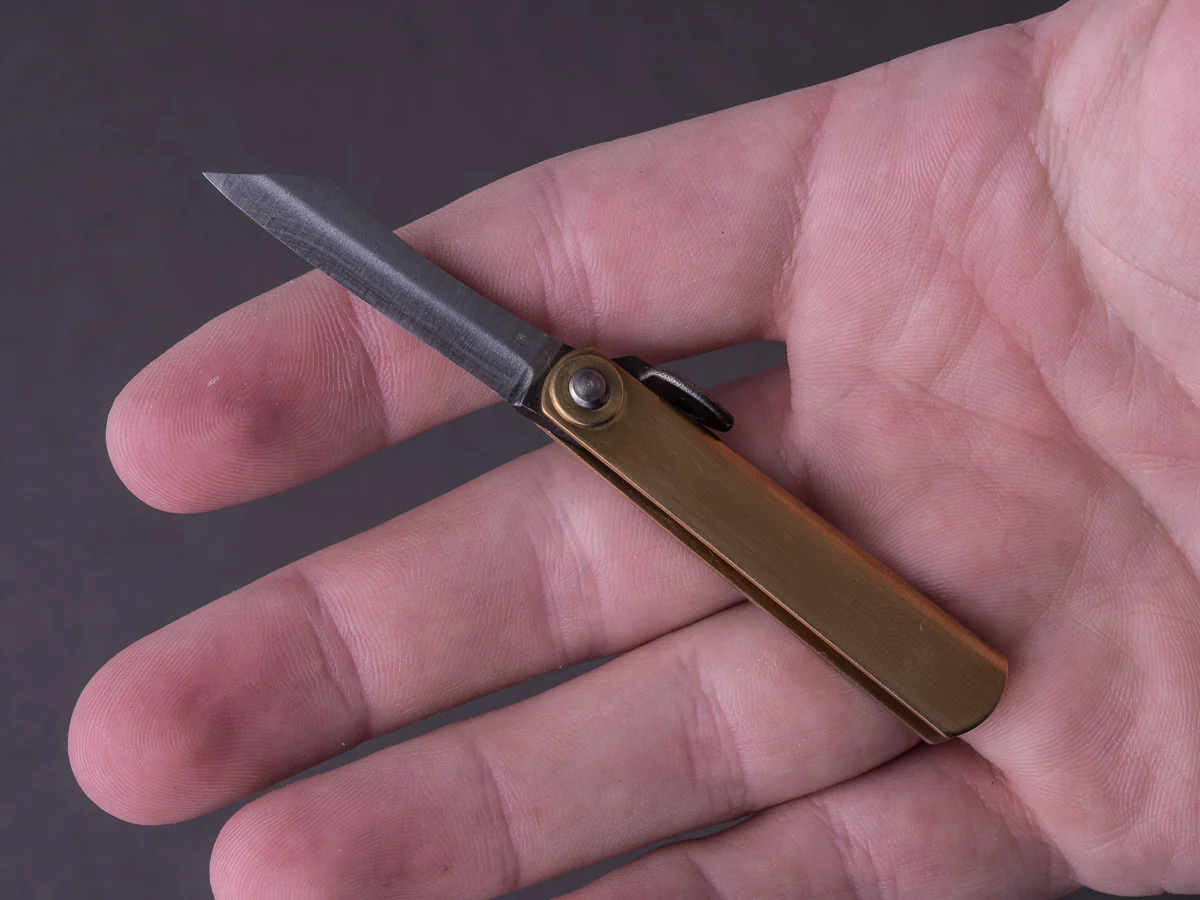 Higonokami - SK - Mini Folding - Brass - Image 5