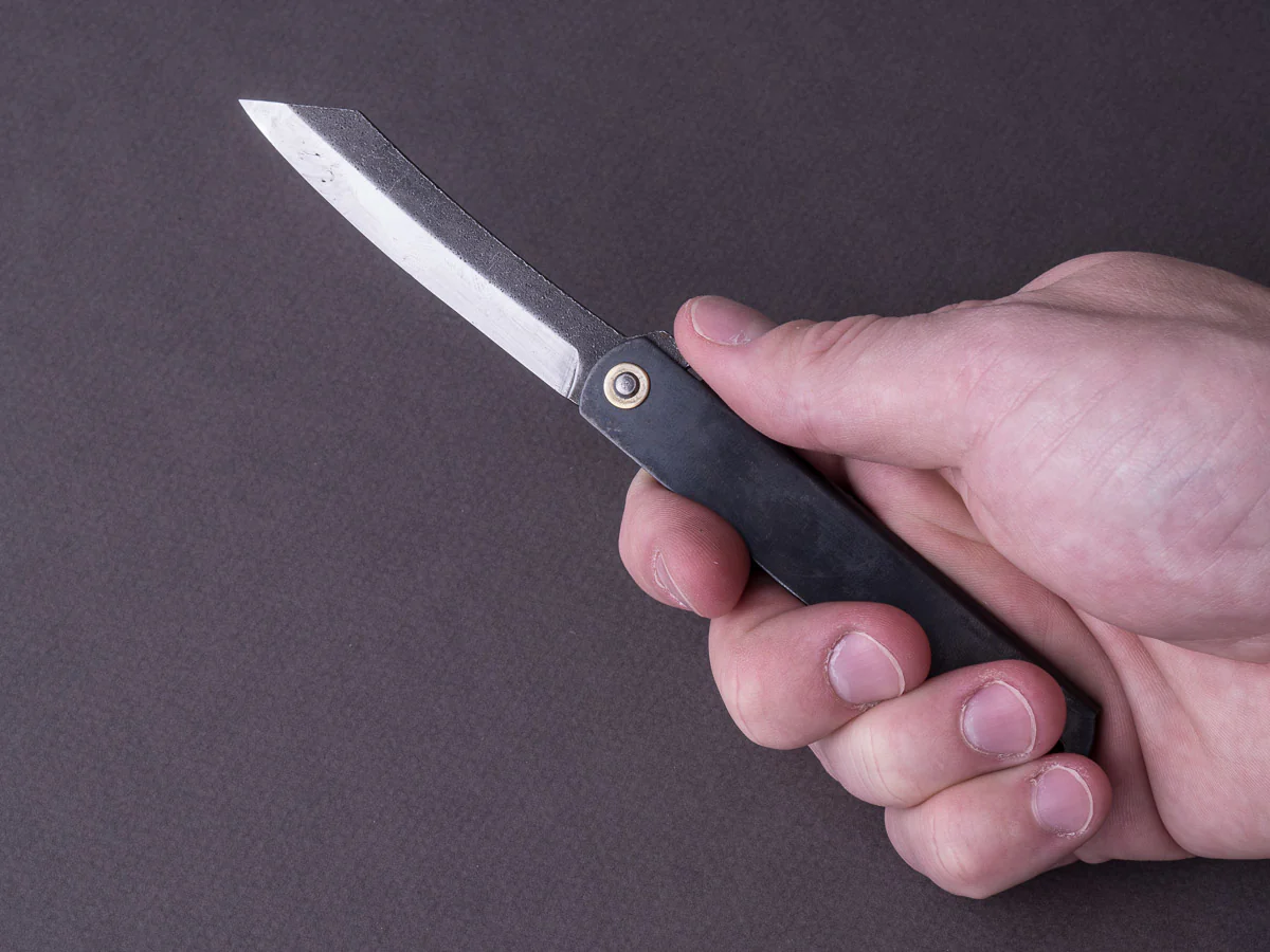 Higonokami - Folding Knife - Mono - Black Handle - 65mm - Image 7