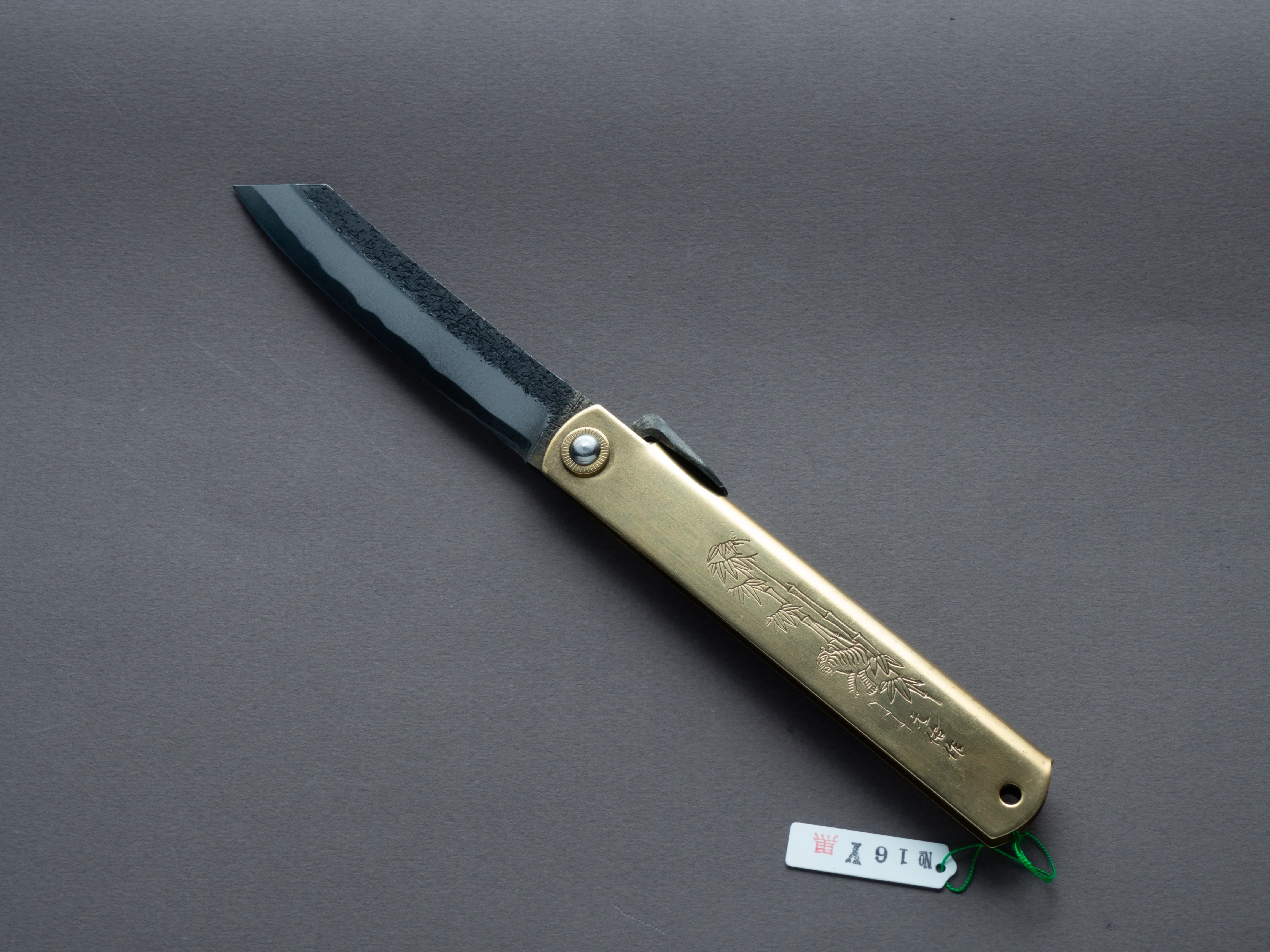 Higonokami - Folding Knife - Motosuke - XL Brass Handle