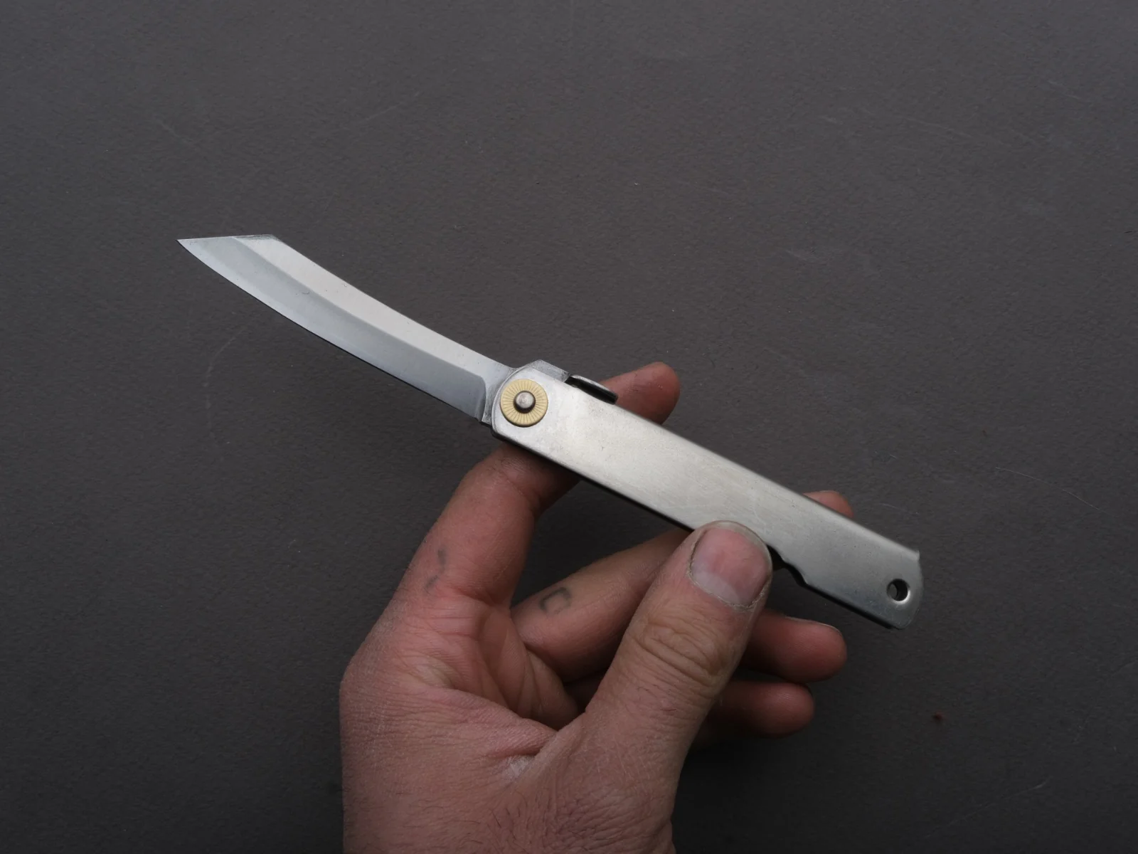 Higonokami - Folding Knife - VG10 - 70mm - Stainless Handle - Image 2
