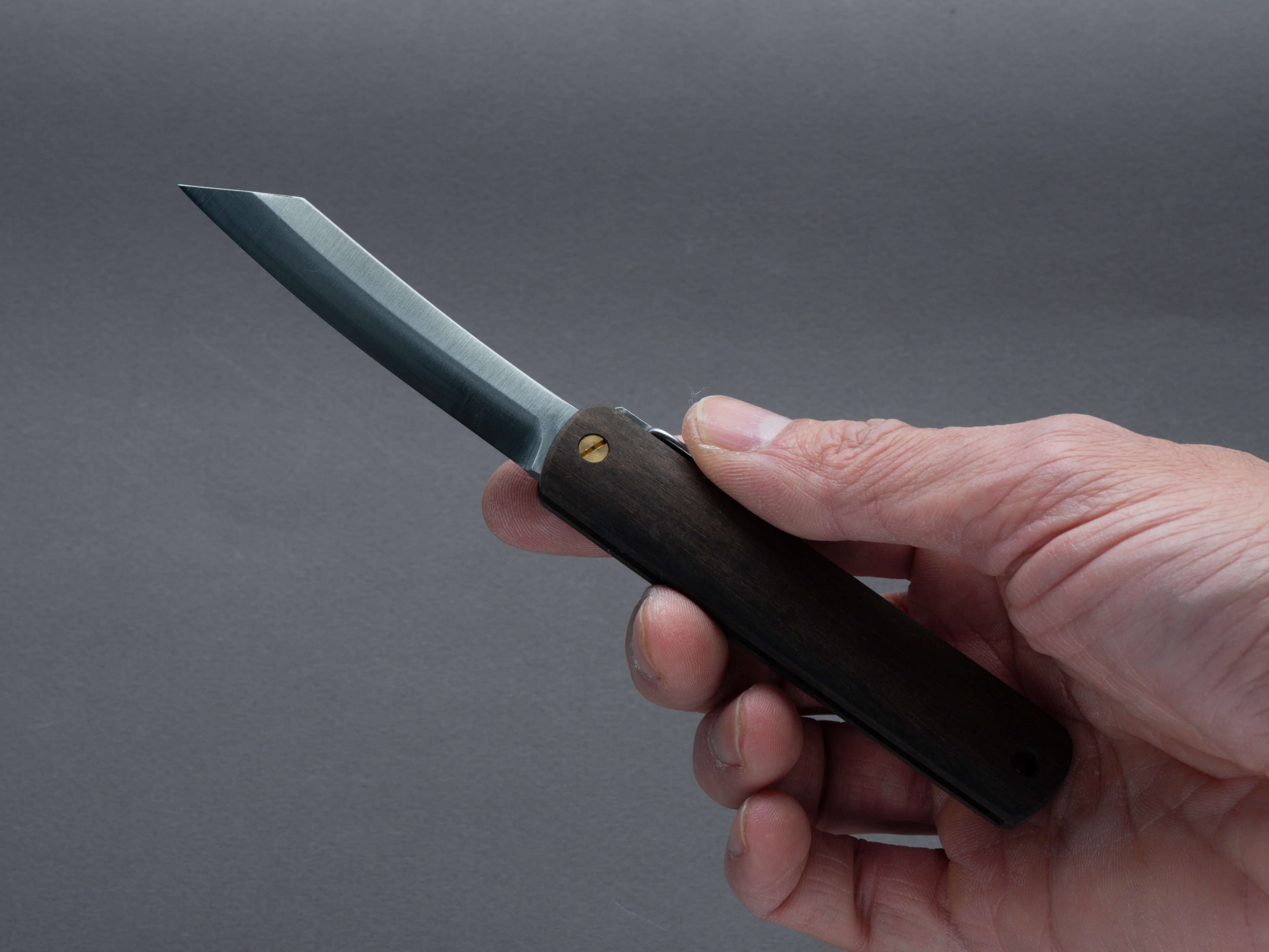 Higonokami - Folding Knife - VG10 - 70mm - Kurokaki Persimmon Handle - Image 3