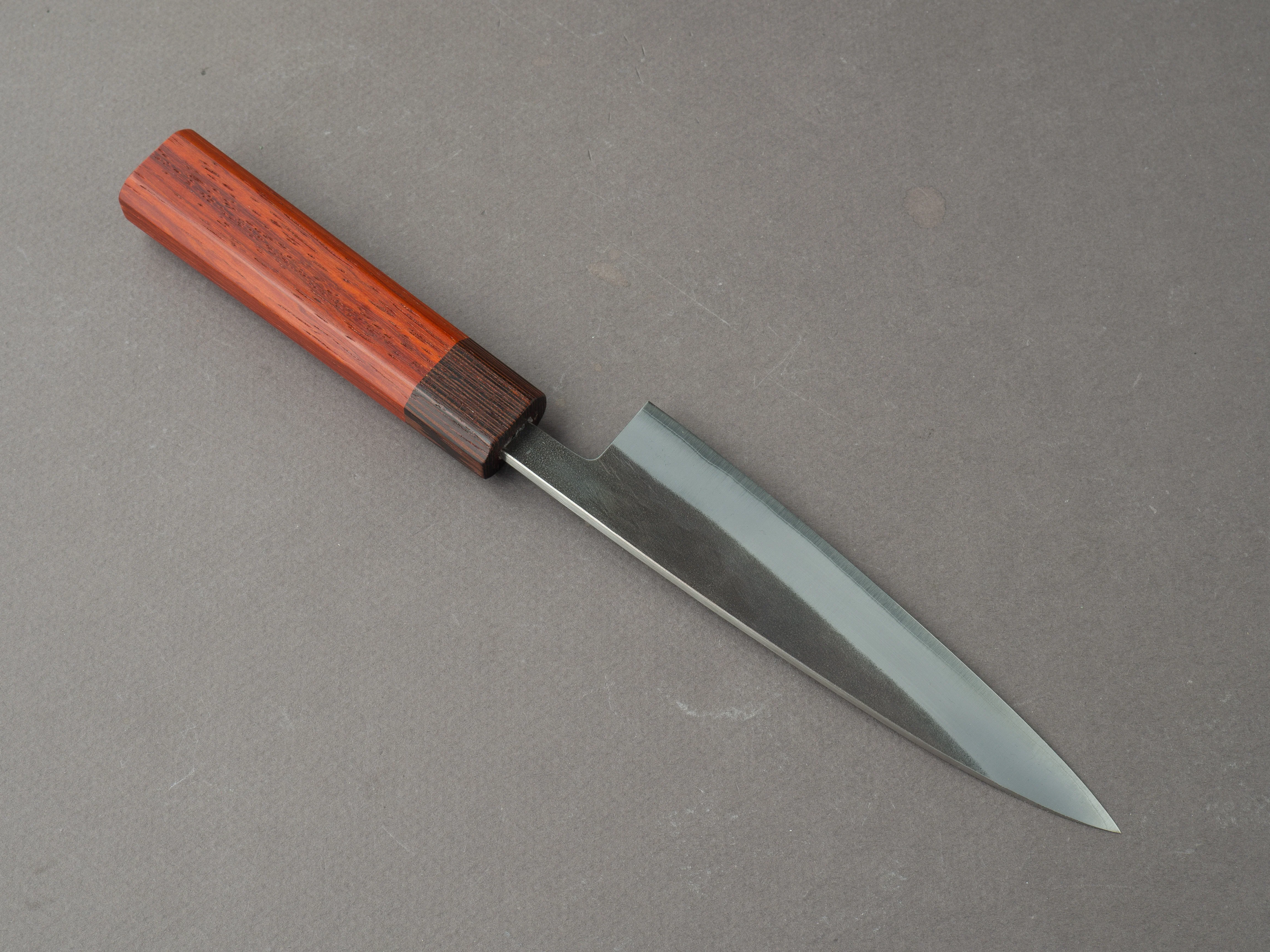 Hitohira - TD - Blue #2 - Stainless Clad - Kurouchi - Petty - 135mm - Padauk Handle - Image 2