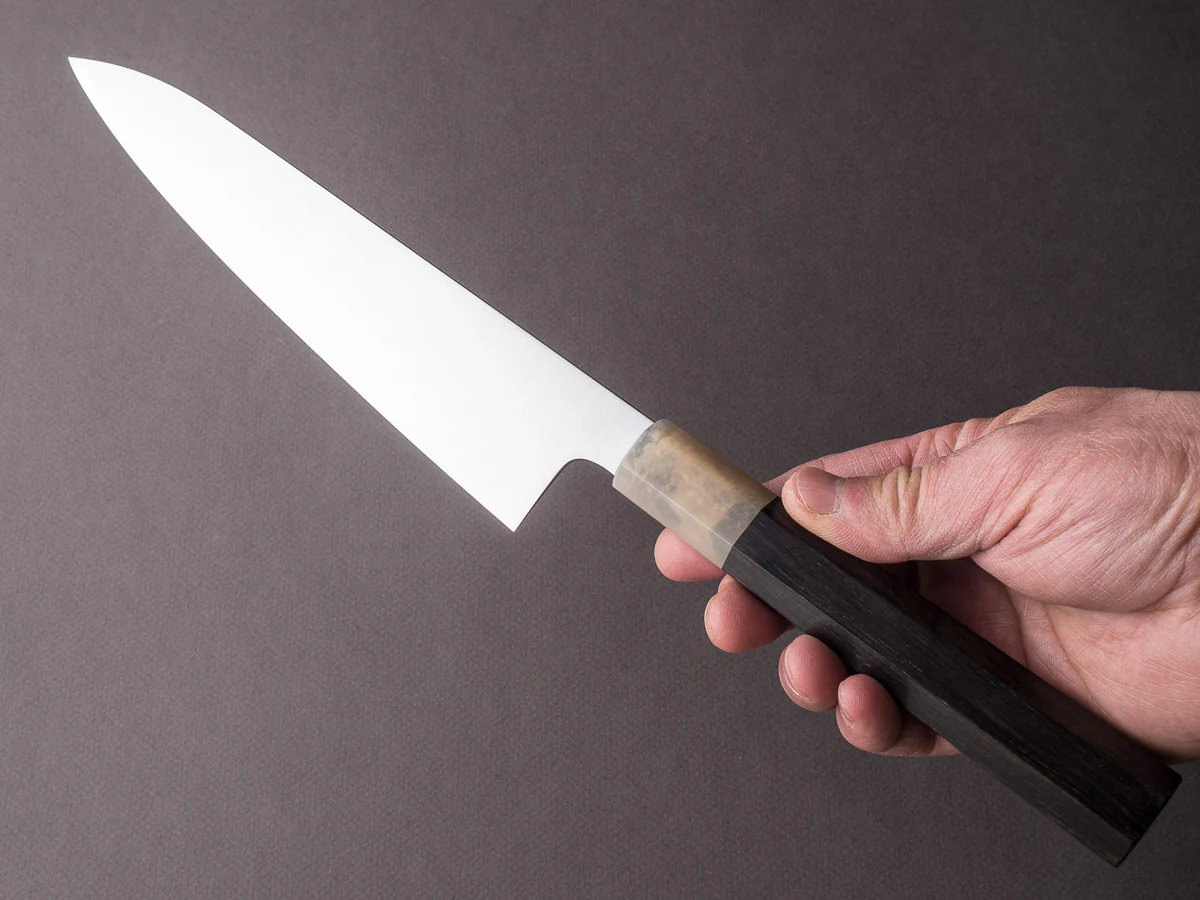 Hitohira - AH - Swedish Stainless - 210mm - Gyuto - Ebony Handle - Image 5