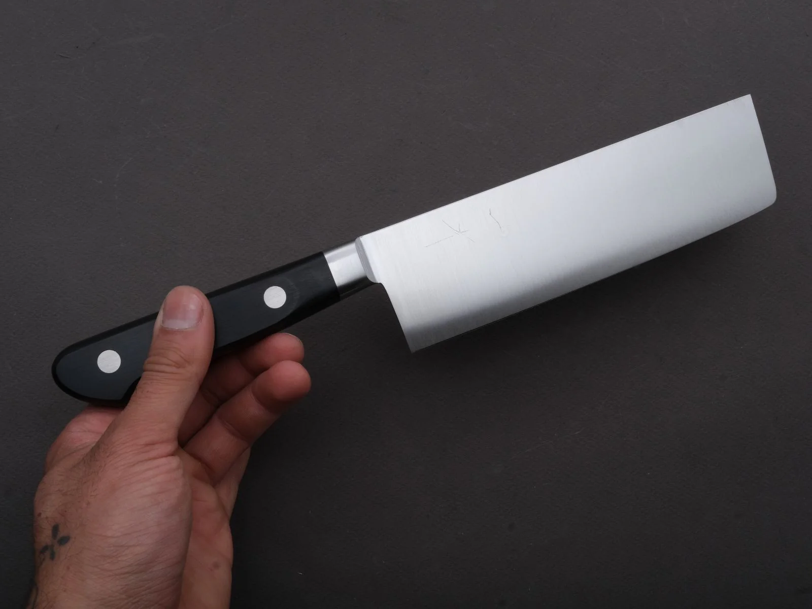 Hitohira - AH - Swedish Stainless - Nakiri - 165mm - Western Handle - Image 3
