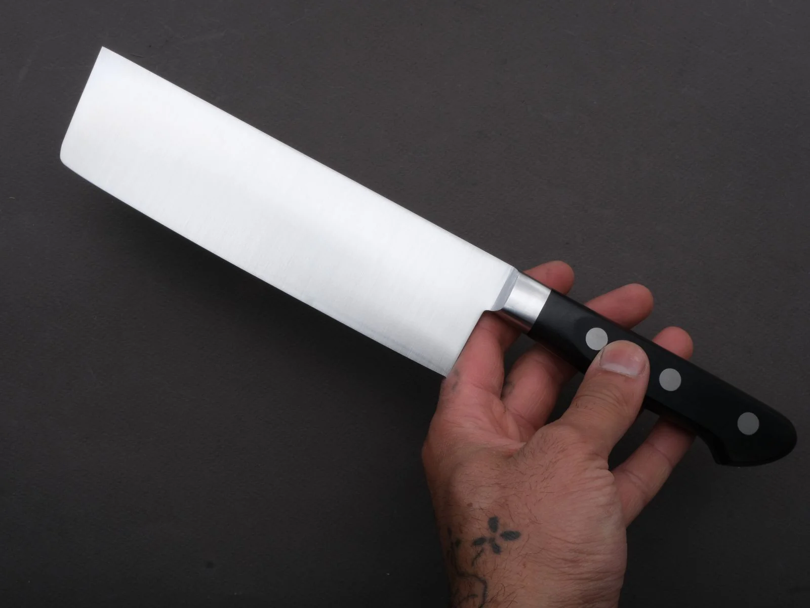 Hitohira - AH - Swedish Stainless - Nakiri - 165mm - Western Handle - Image 4