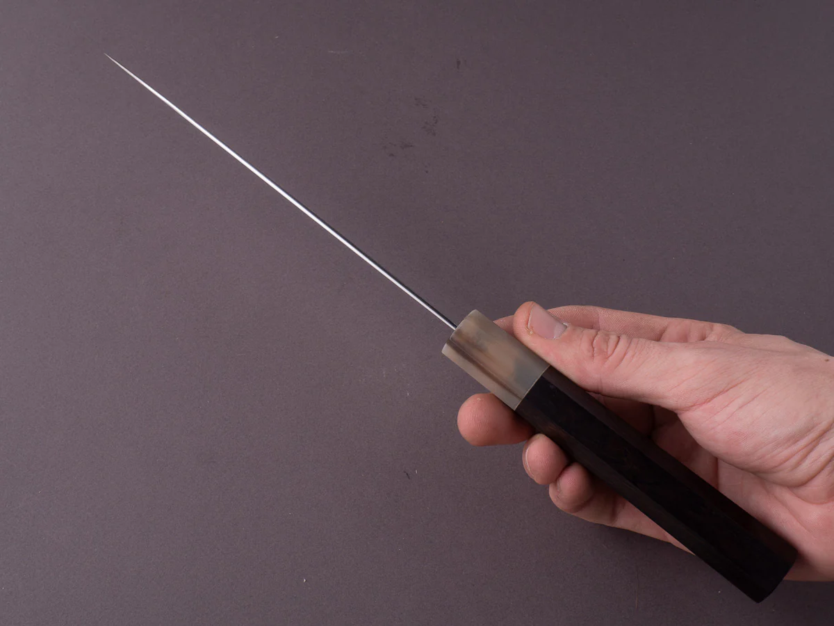 Hitohira - AH - Hagane - 165mm - Santoku - Ebony Handle - Image 9