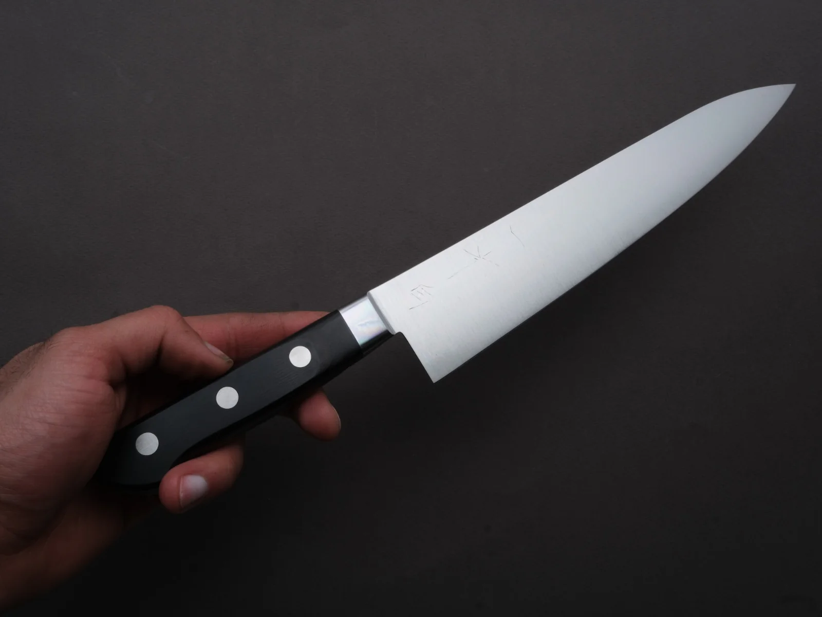 Hitohira - AH - Hagane - Gyuto - 210mm - Pakka Handle - Image 3