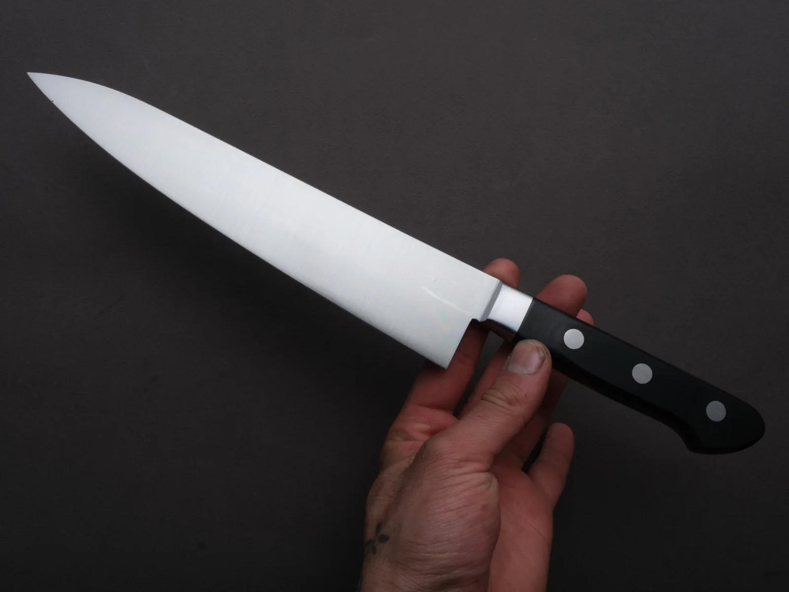 Hitohira - AH - Hagane - Gyuto - 210mm - Pakka Handle - Image 4
