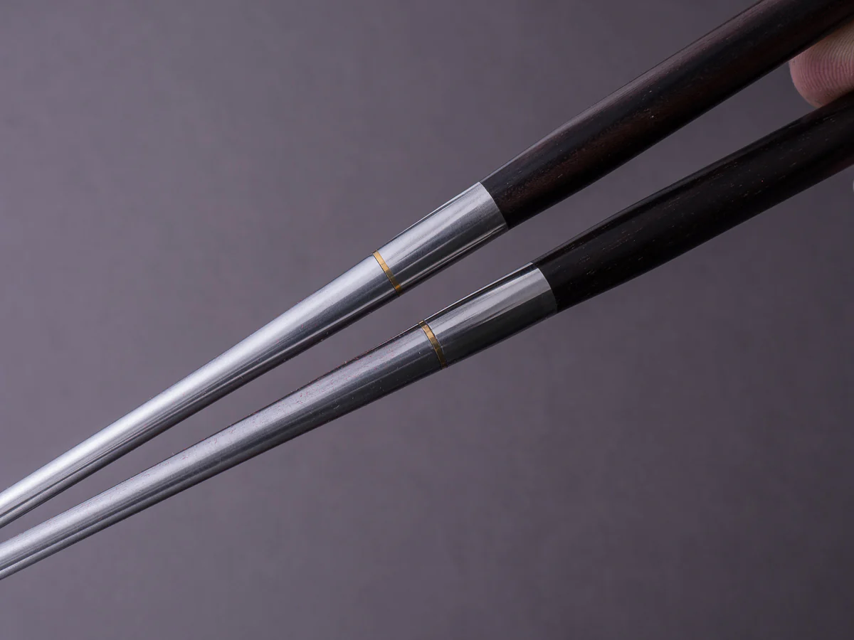Hitohira - Chopsticks - Moribashi - 180mm - Rounded Ebony - Image 5