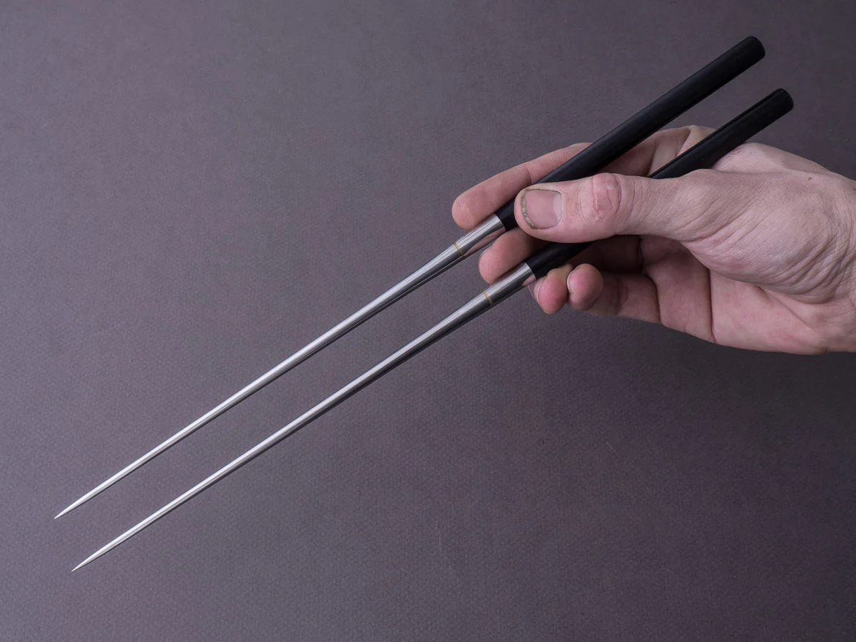 Hitohira - Chopsticks - Moribashi - 180mm - Rounded Pakka - Image 3