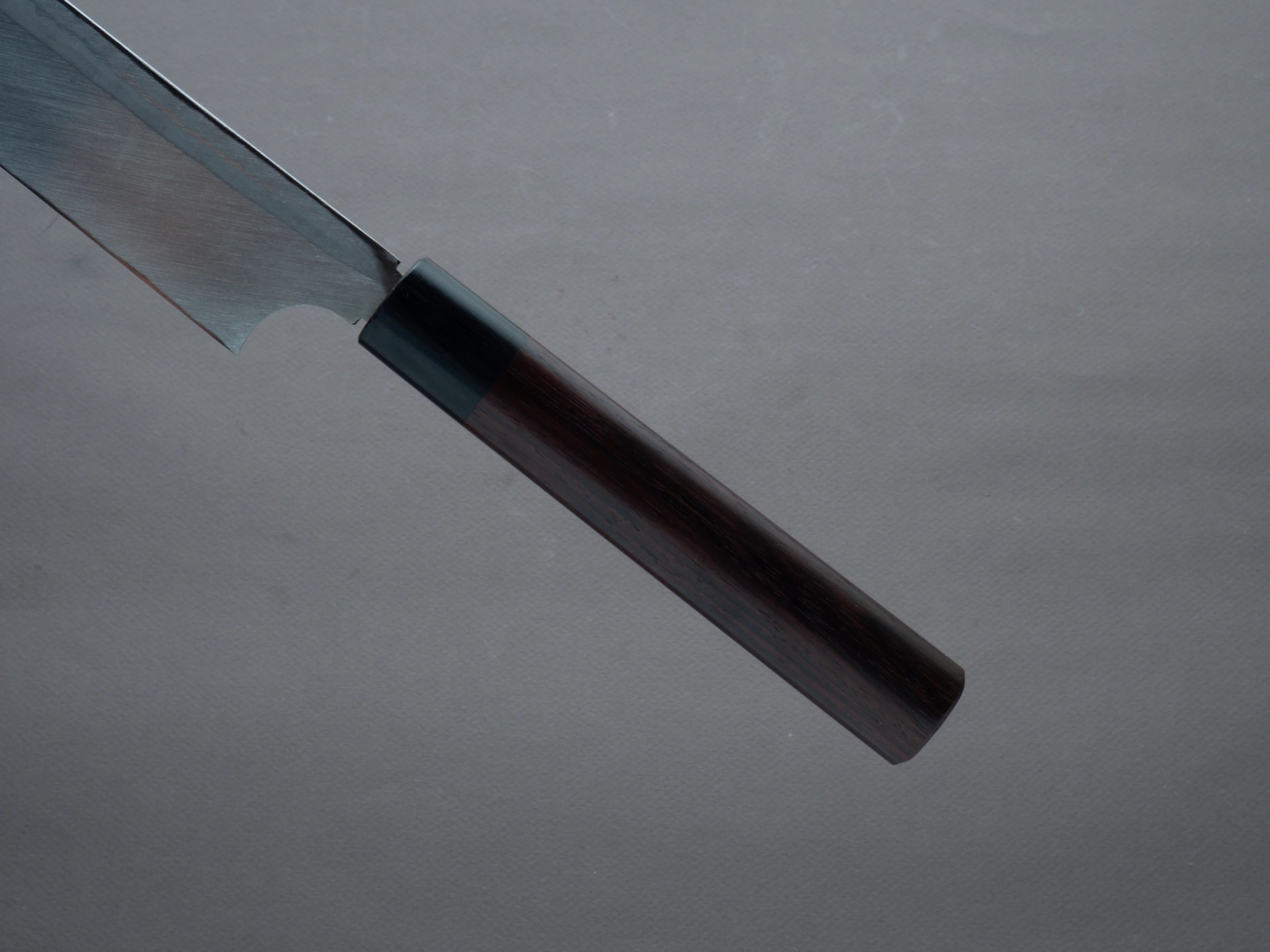 Hitohira - Echizen - Blue #2 - Damascus - 300mm Yanagiba - Rosewood Handle - Image 5
