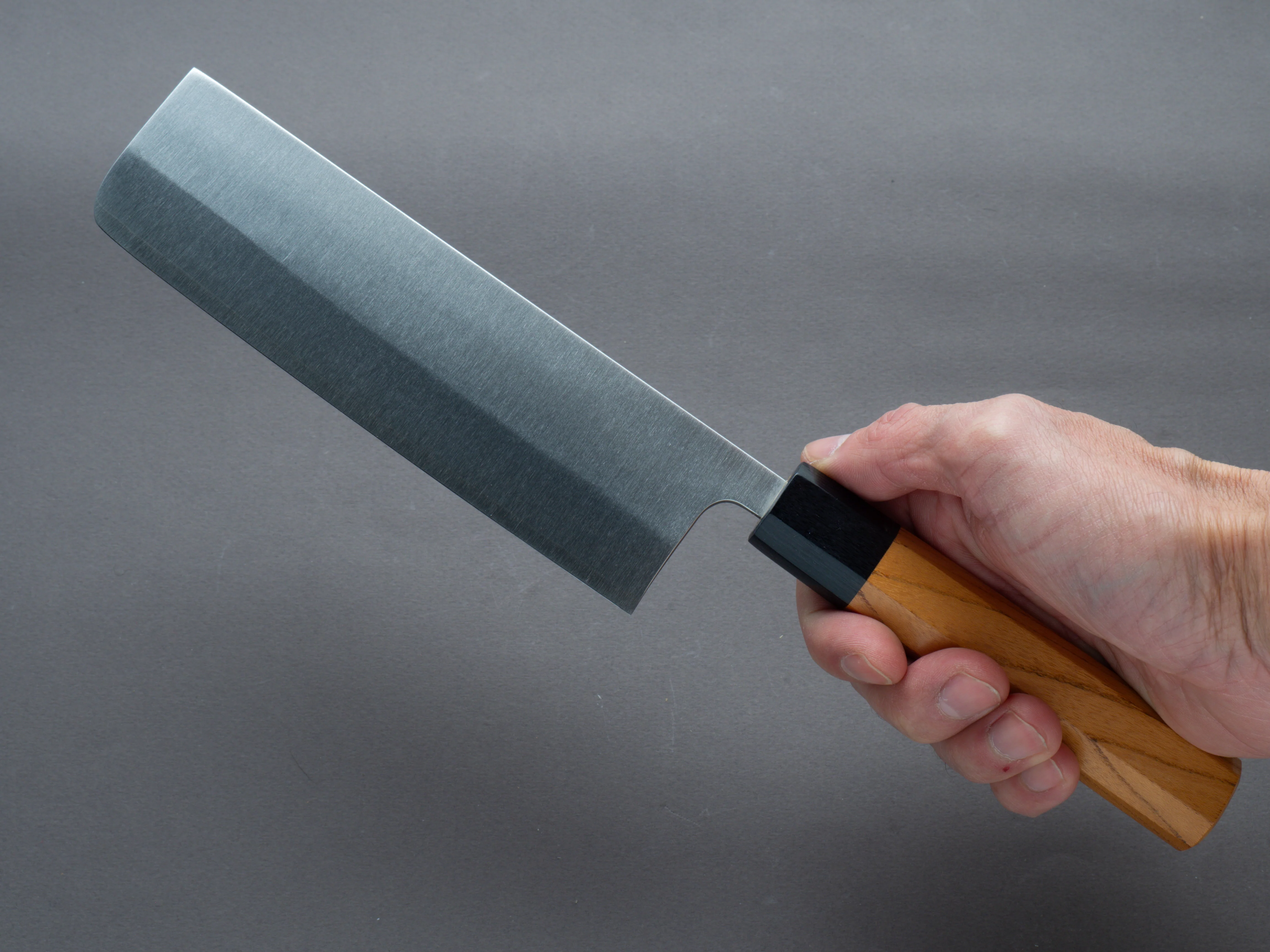 Hitohira - Echizen - SG2 - 165mm Nakiri - Keyaki Zelkova Handle - Image 6