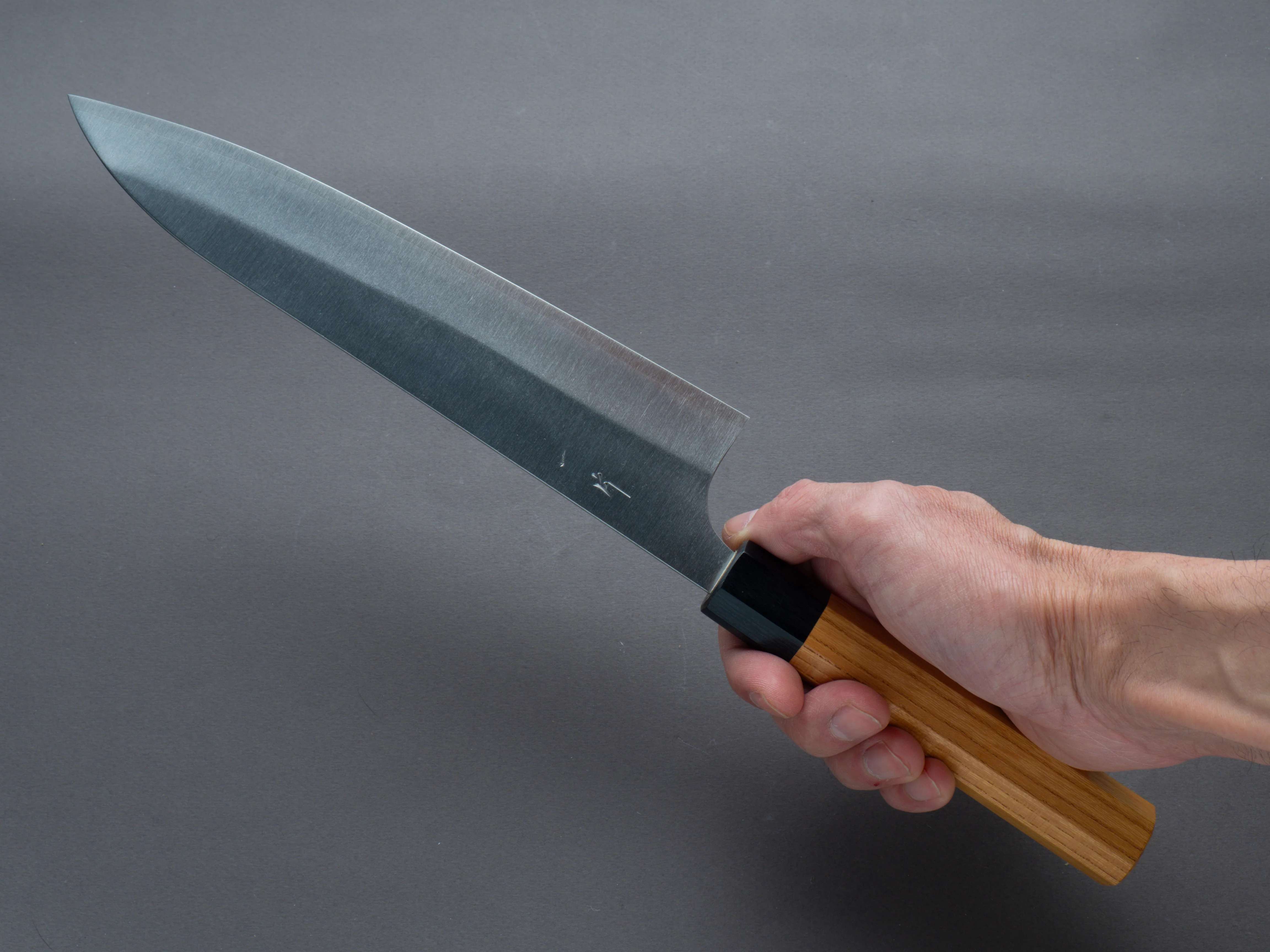 Hitohira - Echizen - SG2 - 210mm - Gyuto - Keyaki Zelkova Handle - Image 7