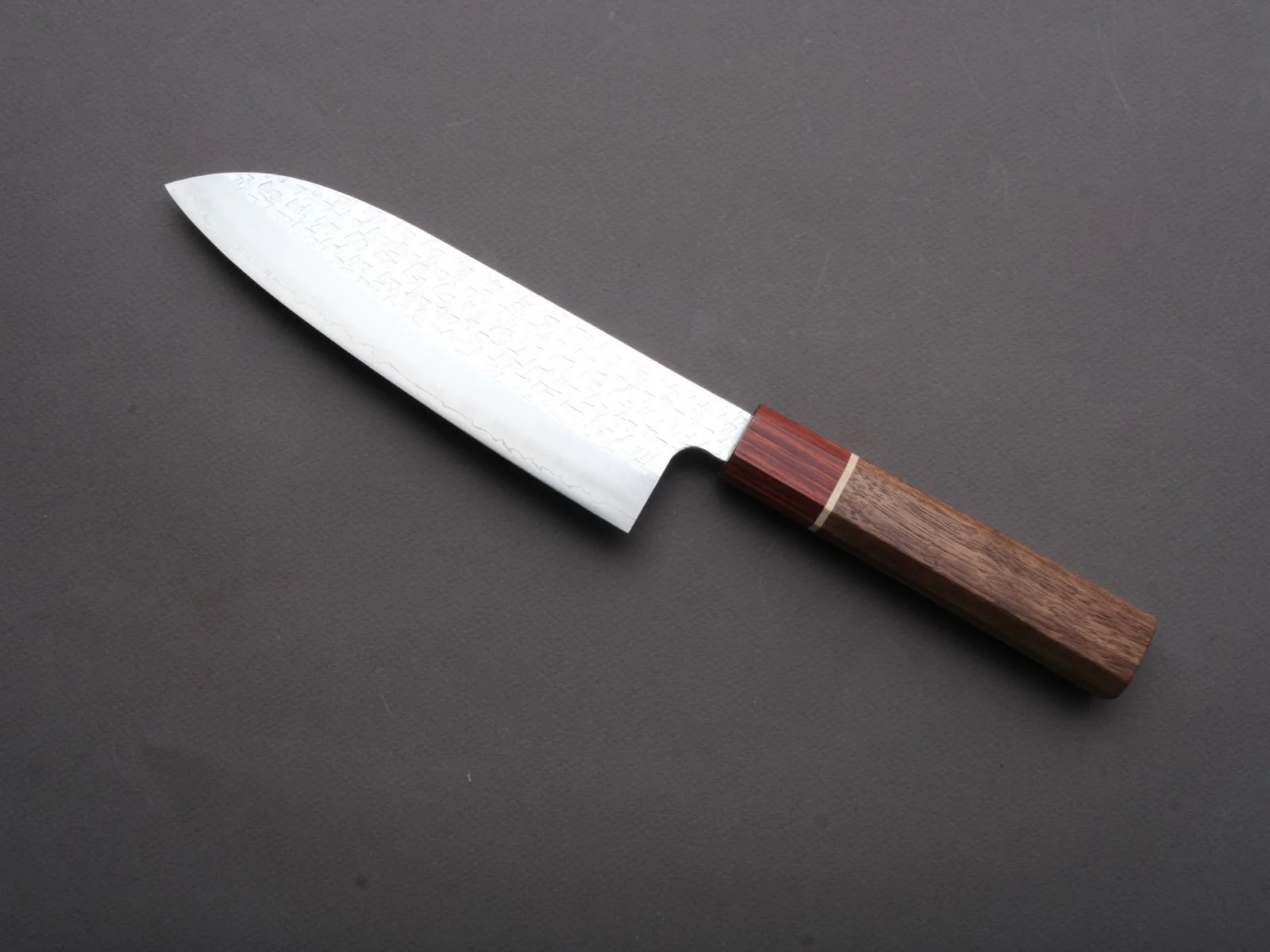 Hitohira - Echizen - SG2 - Tsuchime - Santoku - 170mm - Walnut Handle - Image 2