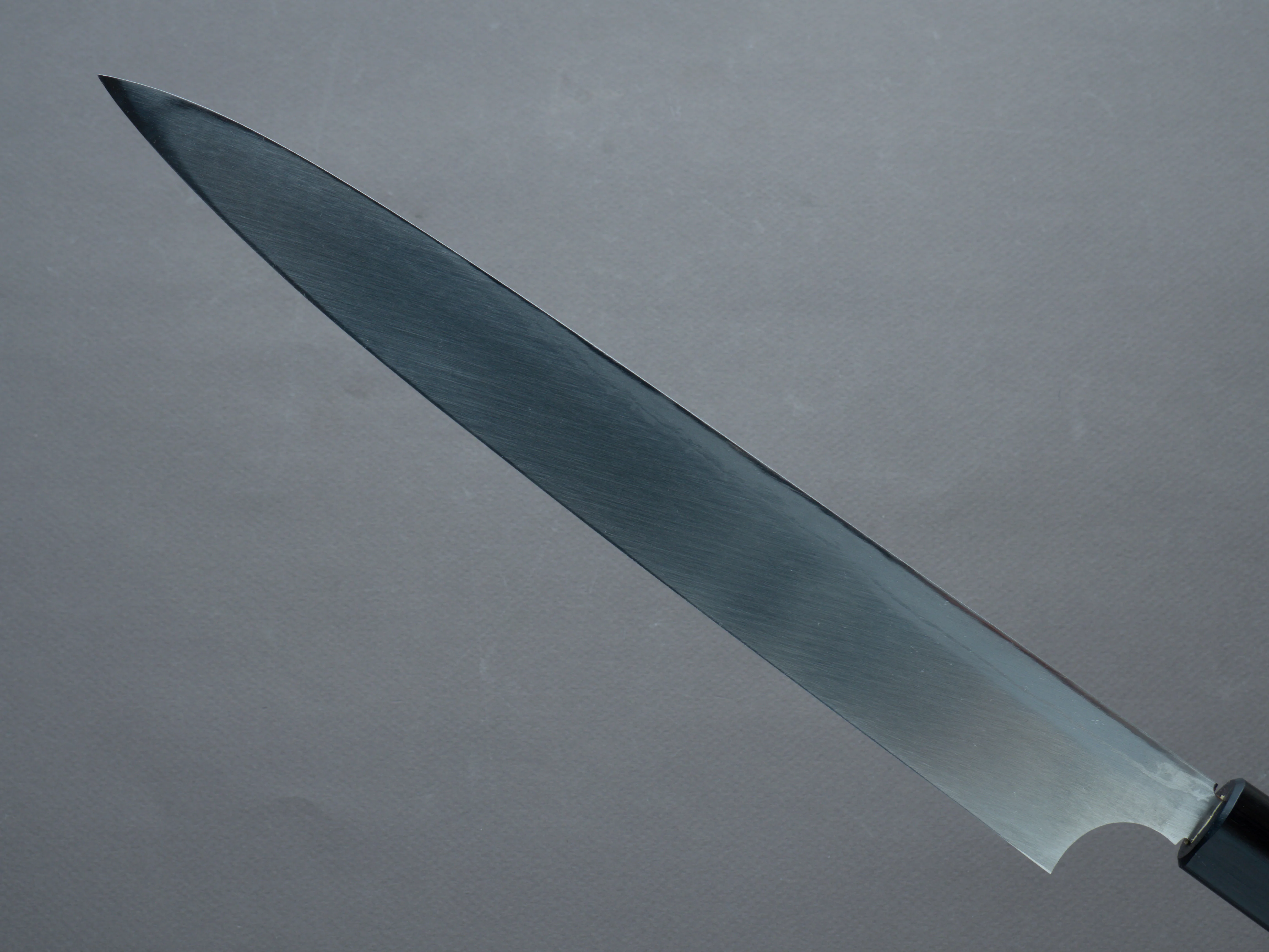 Hitohira - Echizen - White #2 - Damascus - Yanagiba - 270mm - Rosewood Handle (D-Shape) - Image 3