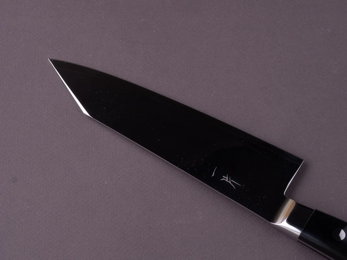 Hitohira - FJ - SG2 - Mirror Polished - Bunka - 180mm - Western Linen Micarta Handle - Image 3