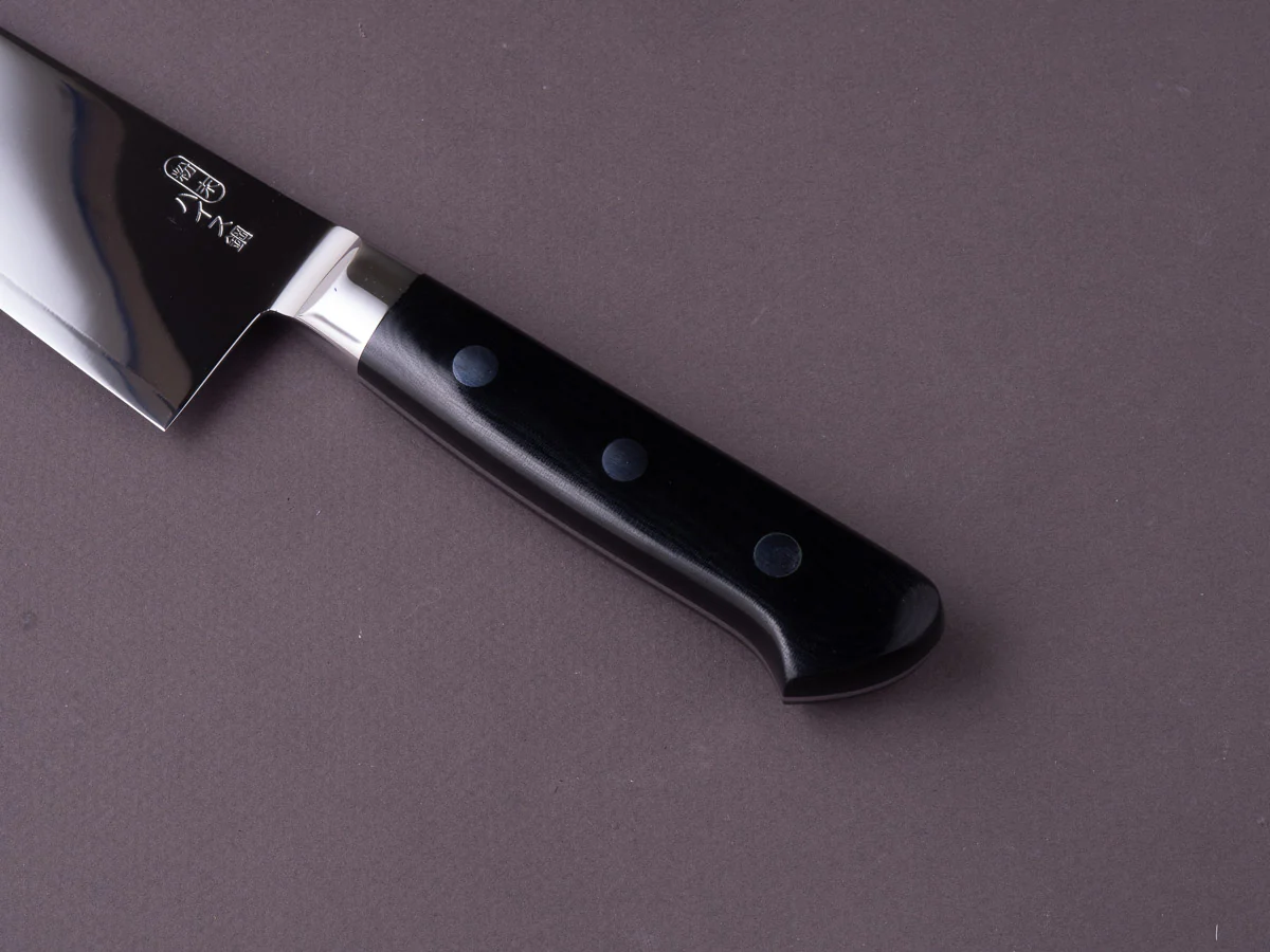 Hitohira - FJ - SG2 - Mirror Polished - Bunka - 180mm - Western Linen Micarta Handle - Image 5