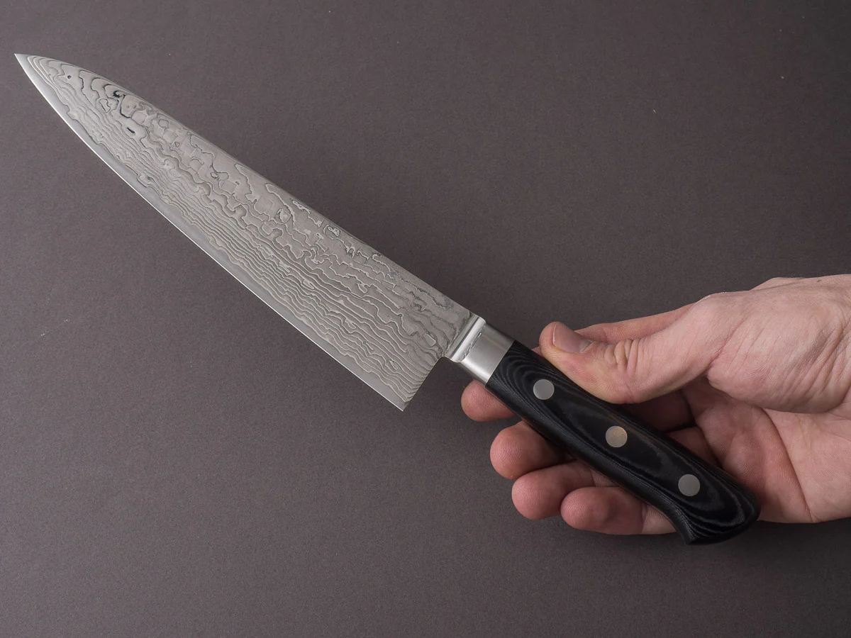 Hitohira - FJ - SG2 Nickel Damascus - 210mm Gyuto - Western Handle - Image 8