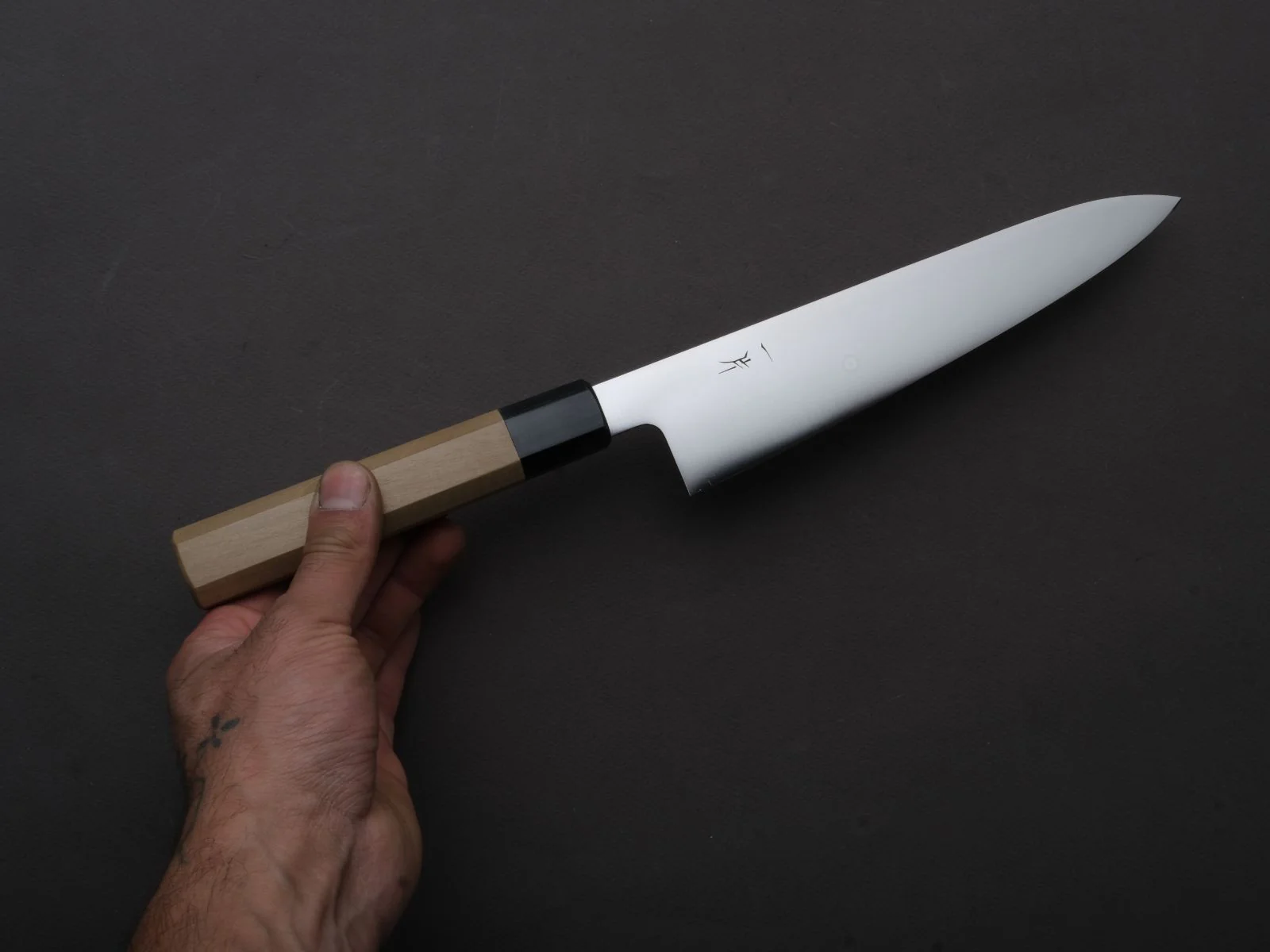 Hitohira - FJ - VG-10 - Gyuto - 210mm - Magnolia Wood Handle - Image 3
