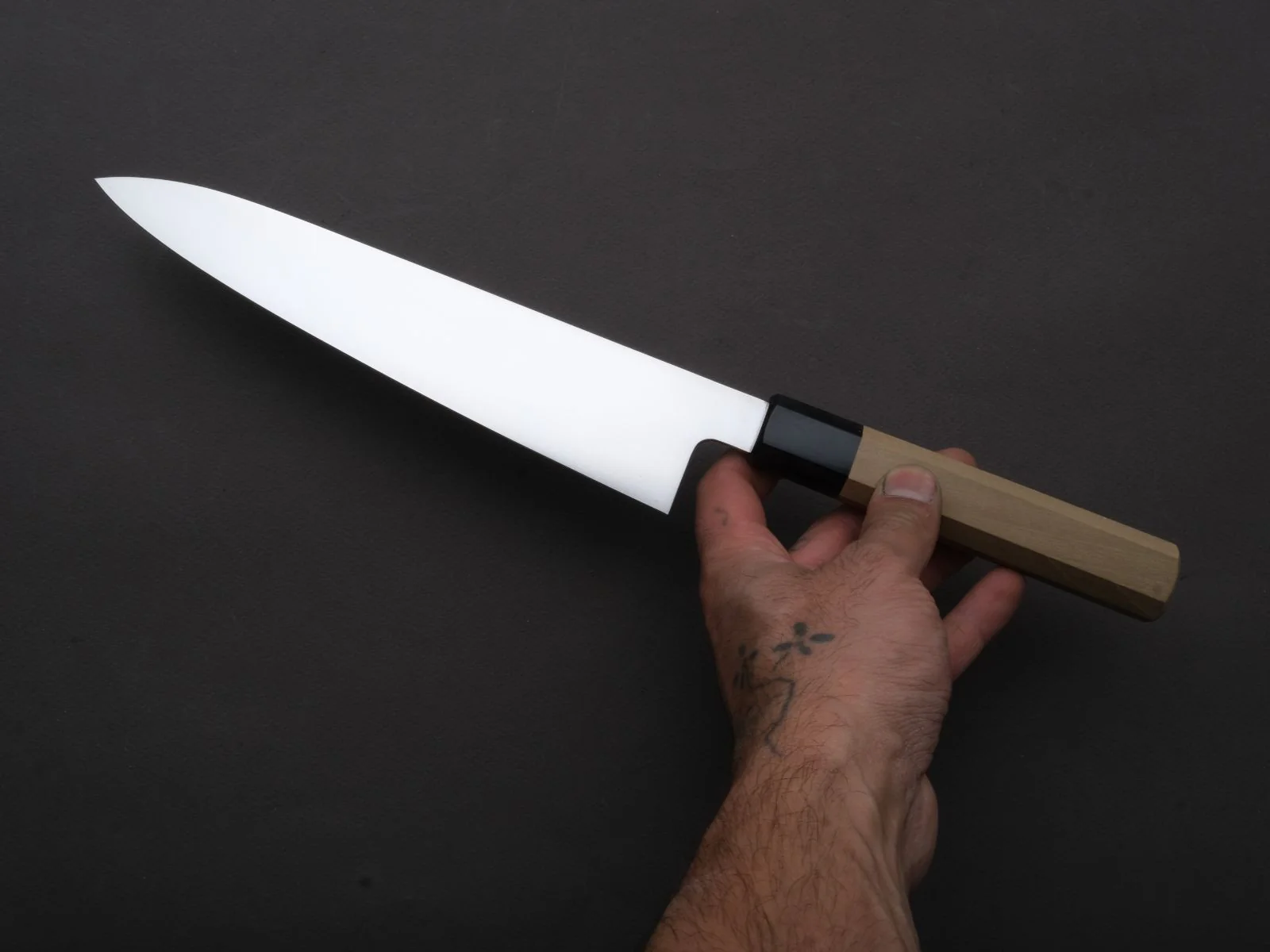 Hitohira - FJ - VG-10 - Gyuto - 210mm - Magnolia Wood Handle - Image 4