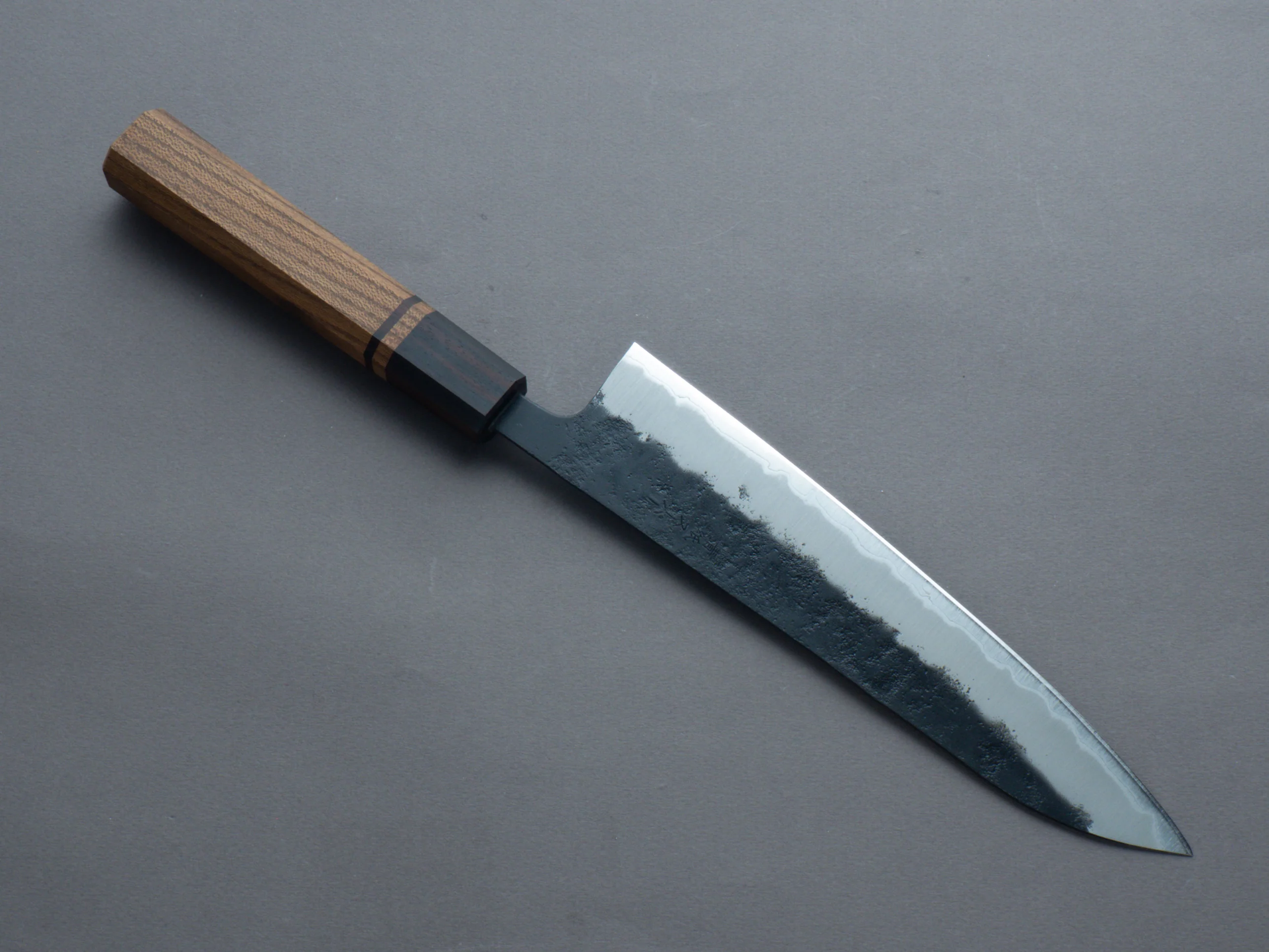 Hitohira - Futana - Blue Super - Kurouchi - Gyuto - 210mm - Jindai Elm Handle - Image 2