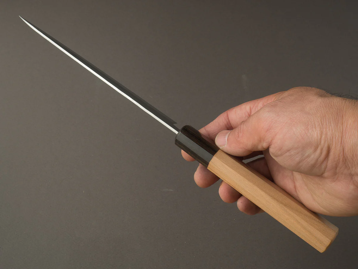 Hitohira - Futana - Ginsan - Nashiji - Petty - 150mm - Cherry Handle - Image 7