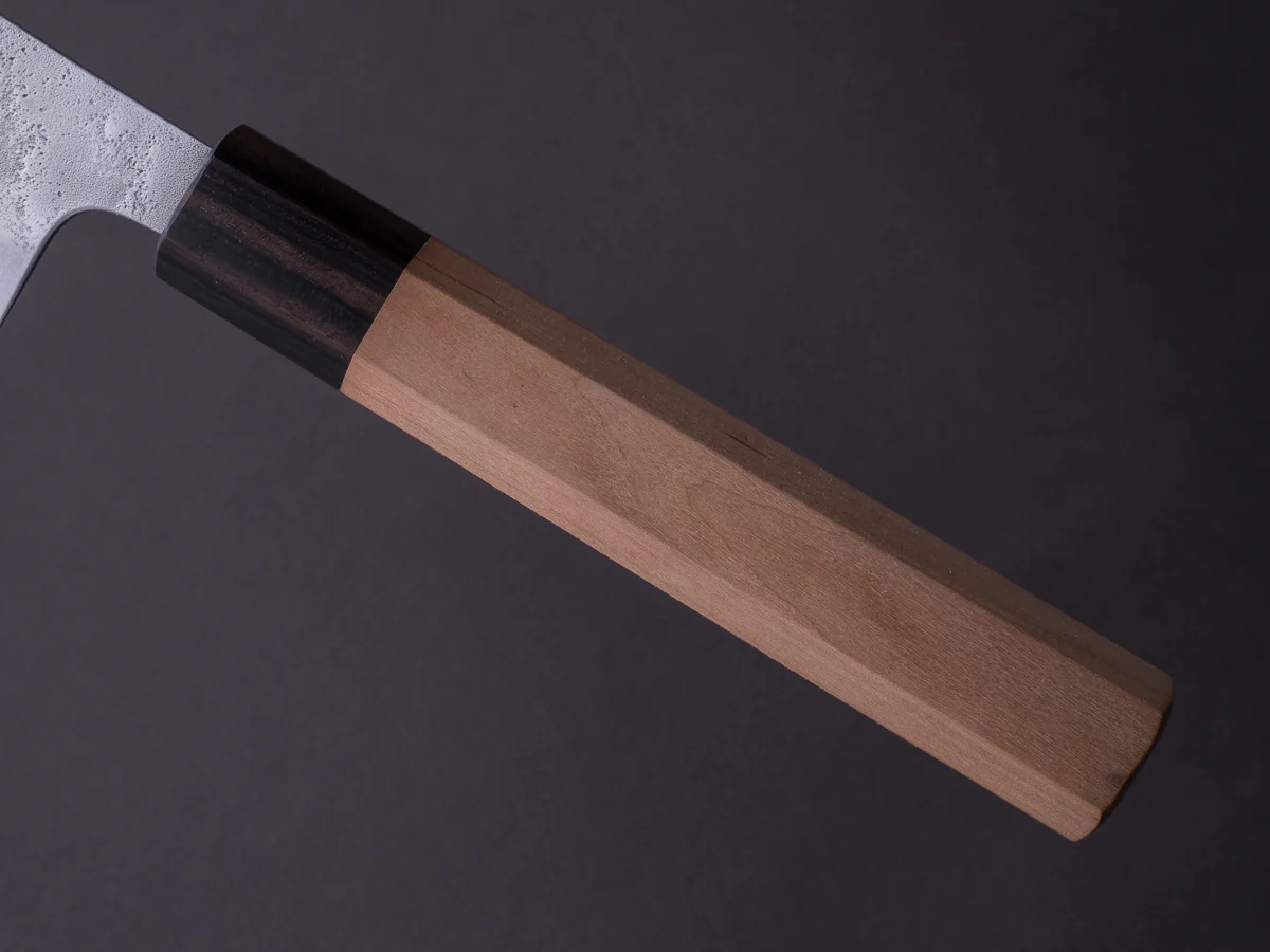 Hitohira - Futana - Ginsan - Nashiji - Kiritsuke Gyuto - 210mm - Cherry Handle - Image 5