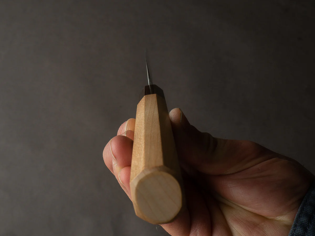 Hitohira - Futana - Ginsan - Nashiji - Sujihiki - 240mm - Cherry Handle - Image 8
