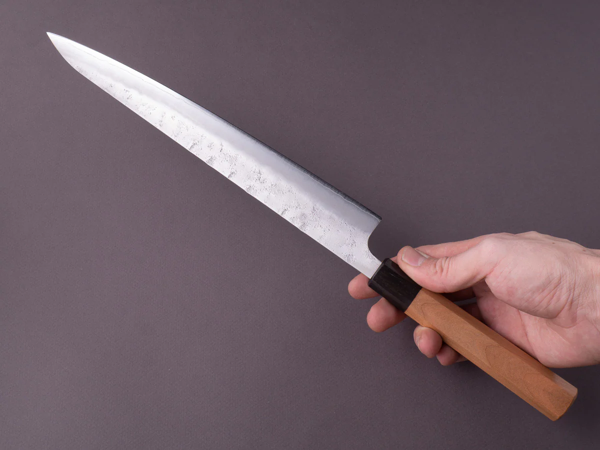 Hitohira - Futana - Ginsan - Nashiji - Sujihiki - 270mm - Cherry Handle - Image 4