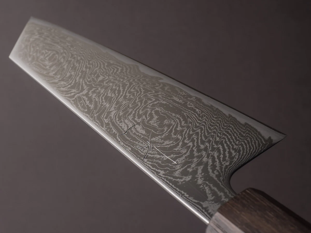 Hitohira - Futana - Nickel Damascus - 170mm Bunka - Tagayasan Handle - Image 11