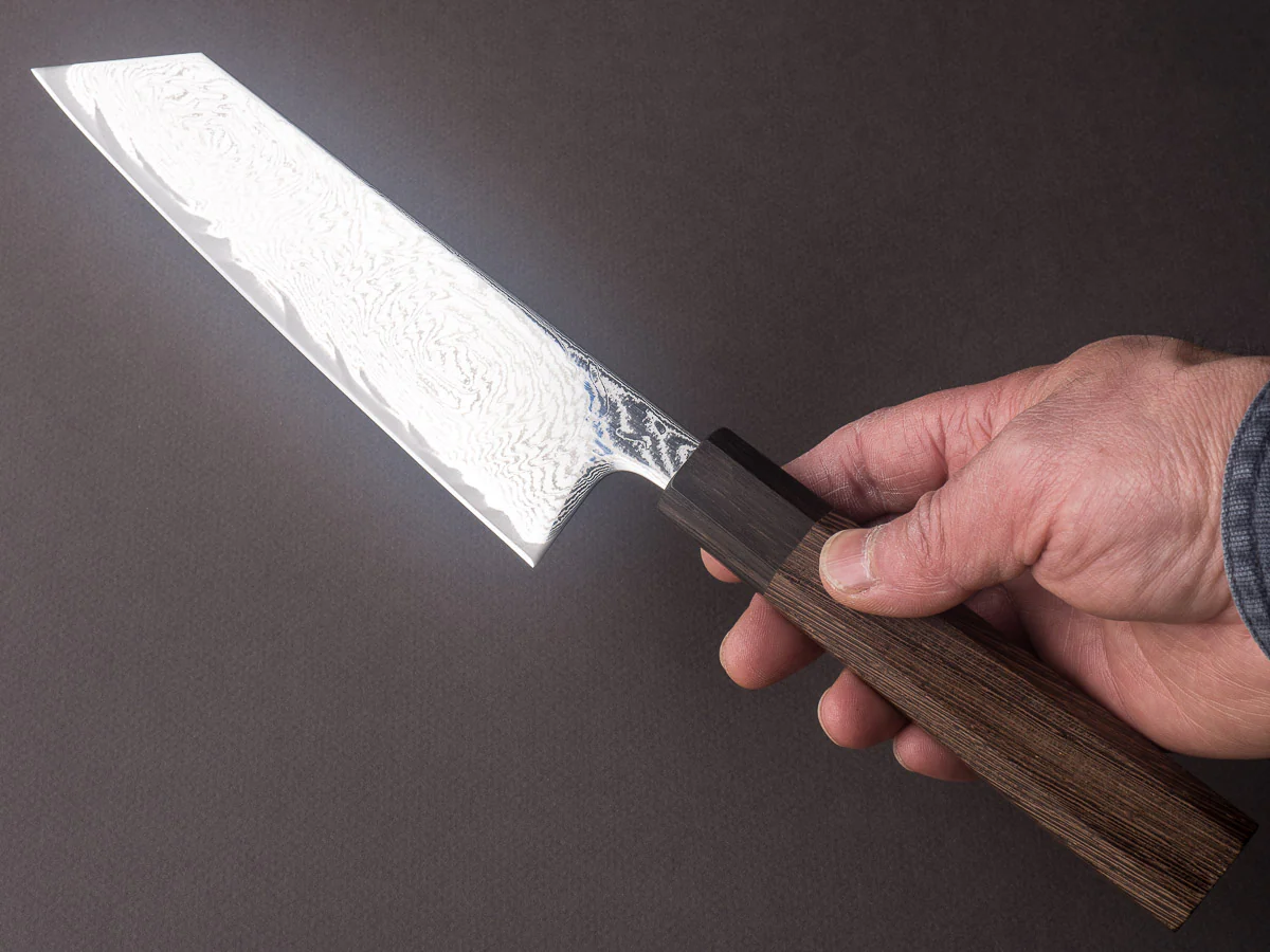 Hitohira - Futana - Nickel Damascus - 170mm Bunka - Tagayasan Handle - Image 6