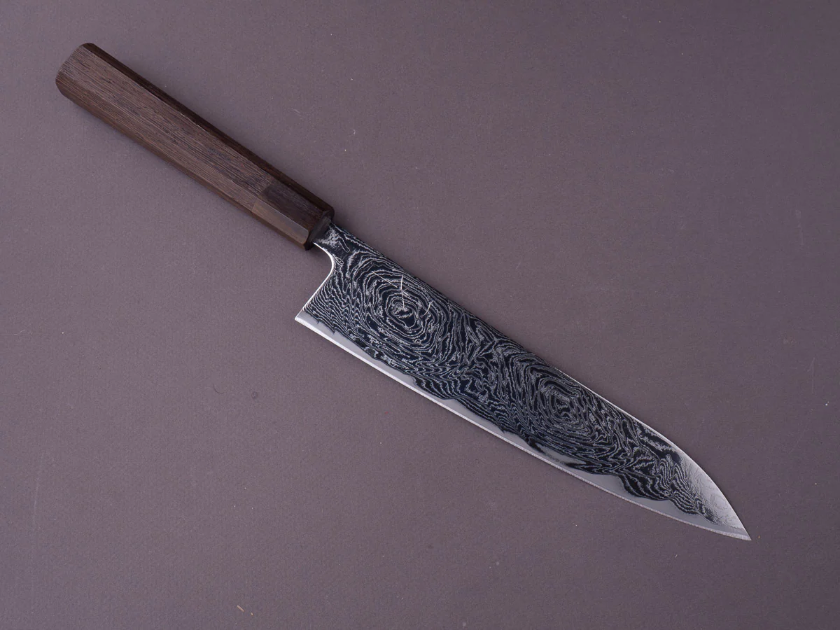 Hitohira - Futana - Nickel Damascus - 210mm Gyuto - Tagayasan Handle