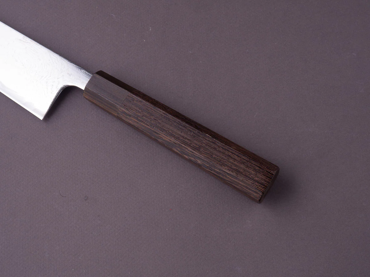 Hitohira - Futana - Nickel Damascus - 210mm Gyuto - Tagayasan Handle - Image 7
